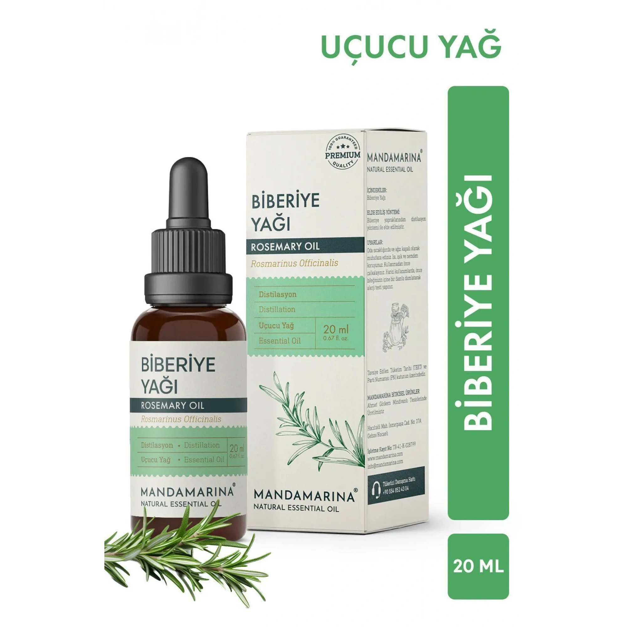 Biberiye Yağı 20 Ml