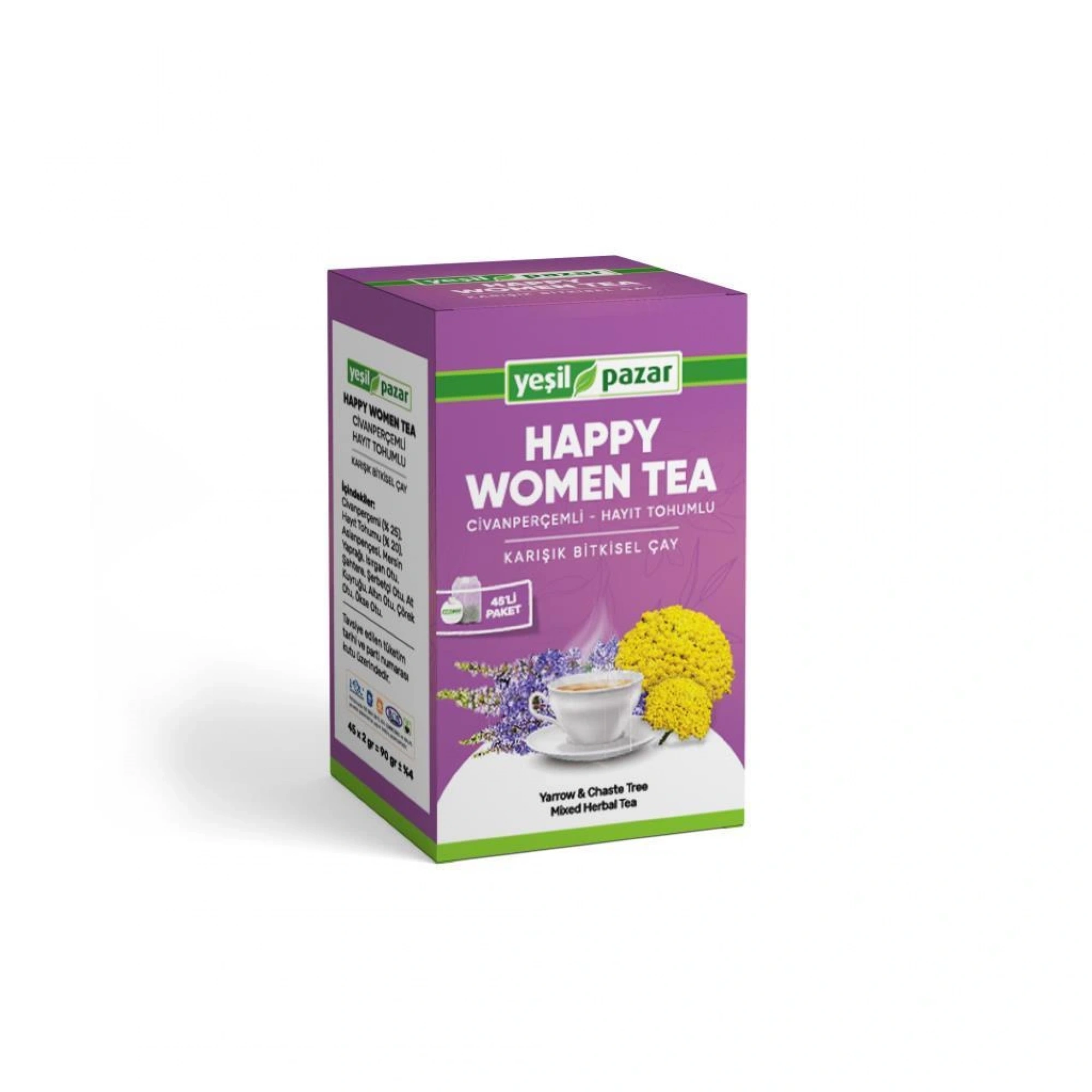 Civan Perçemli Hayıt Tohumlu Happy Women Tea 45 Poşet Çay