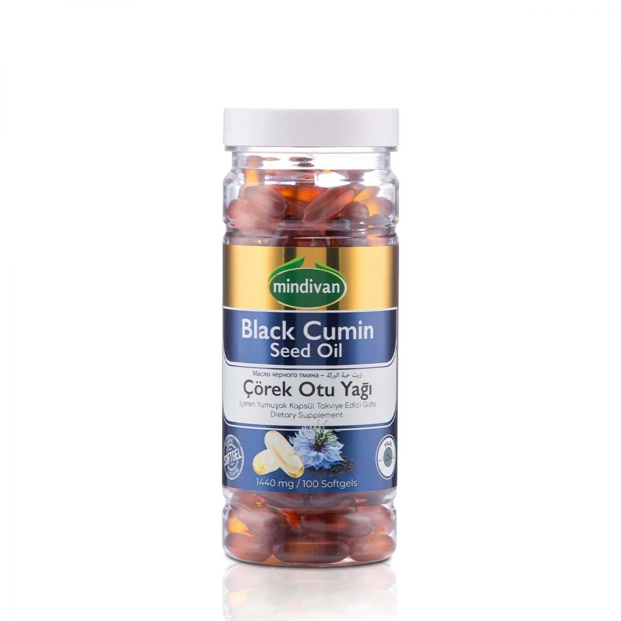 Mindivan Çörekotu Yağı Softjel - 1440 Mg Yüksek Doz (100 Adet)