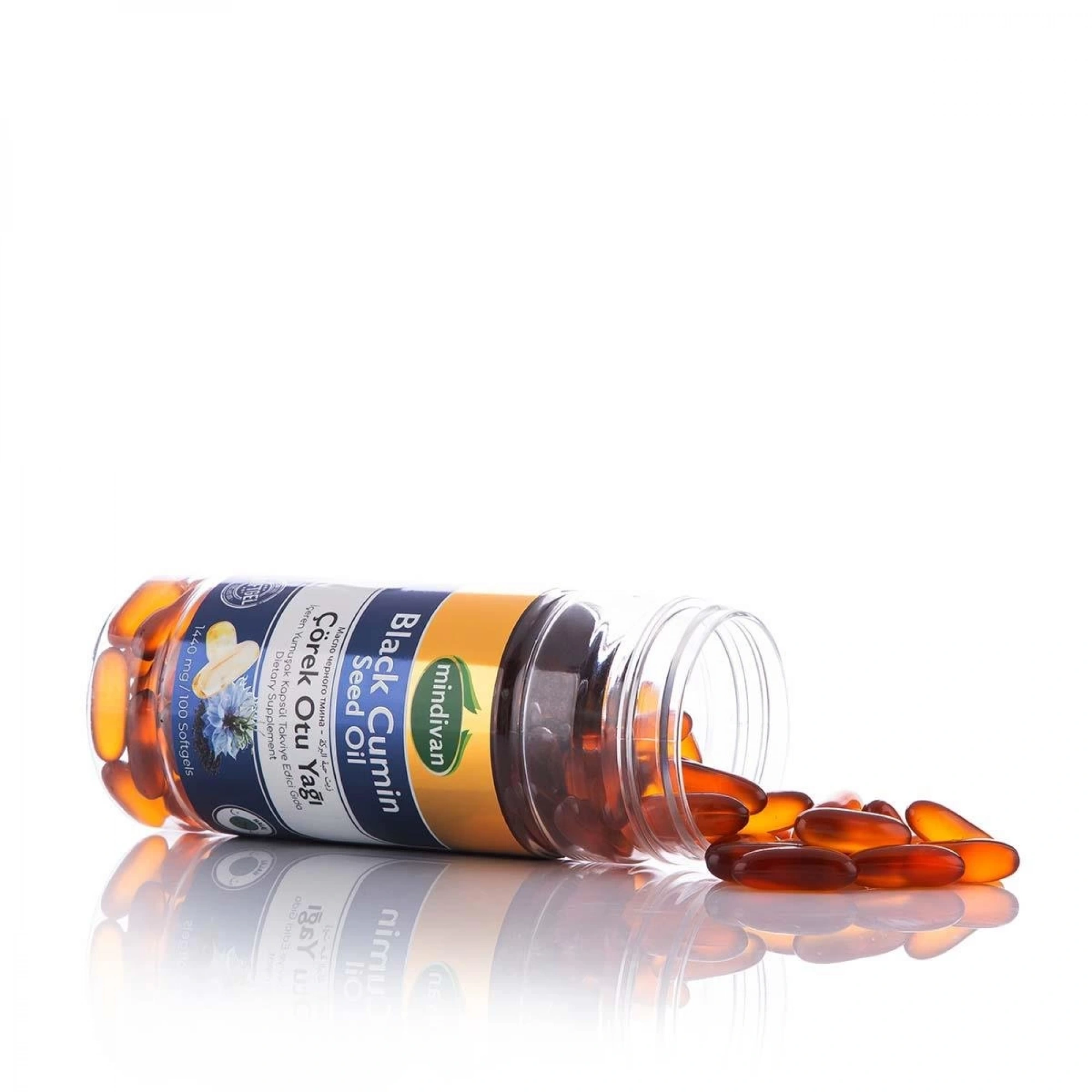 Mindivan Çörekotu Yağı Softjel - 1440 Mg Yüksek Doz (100 Adet)