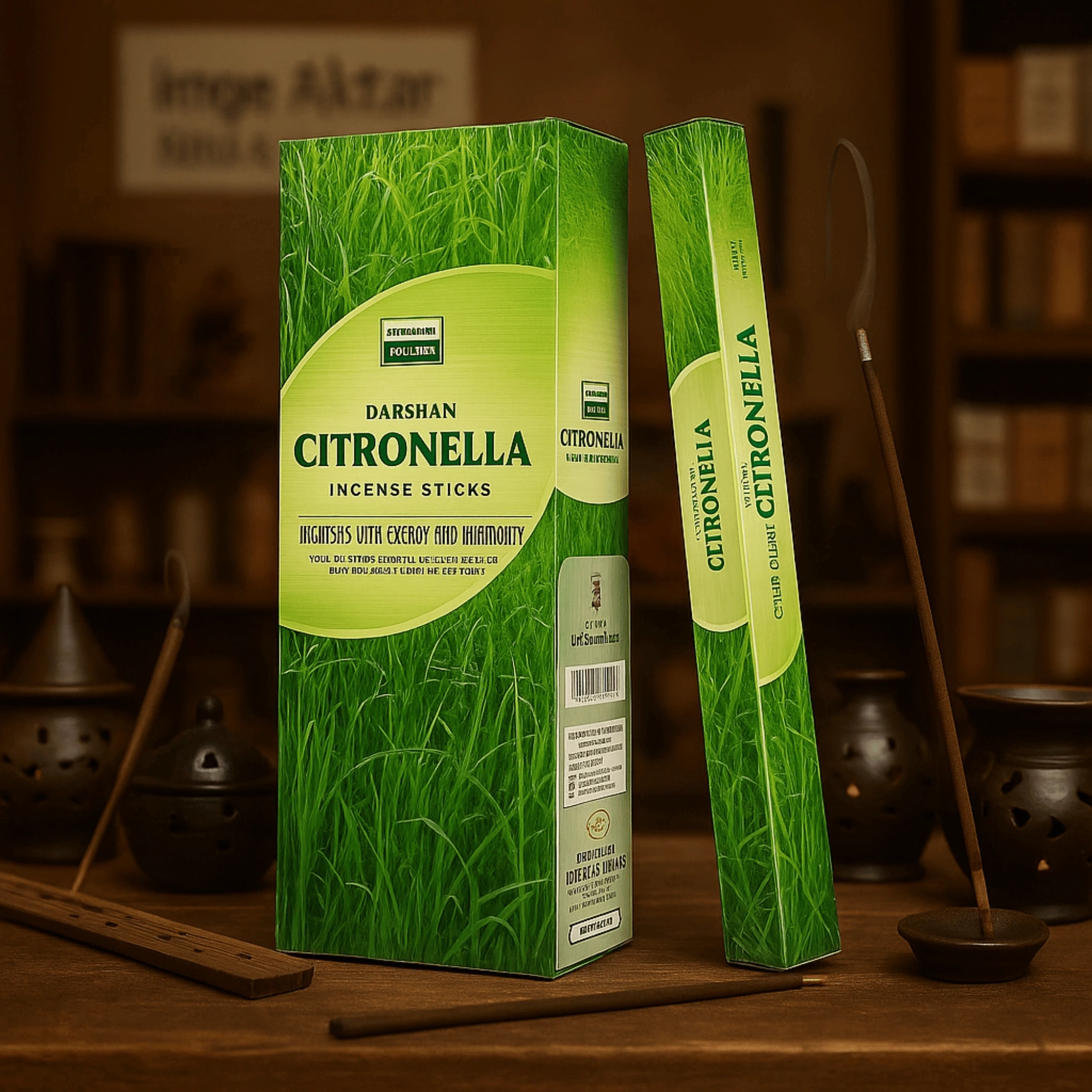 Darshan Incense Limon Otu Citronella 20li Çubuk Tütsü 