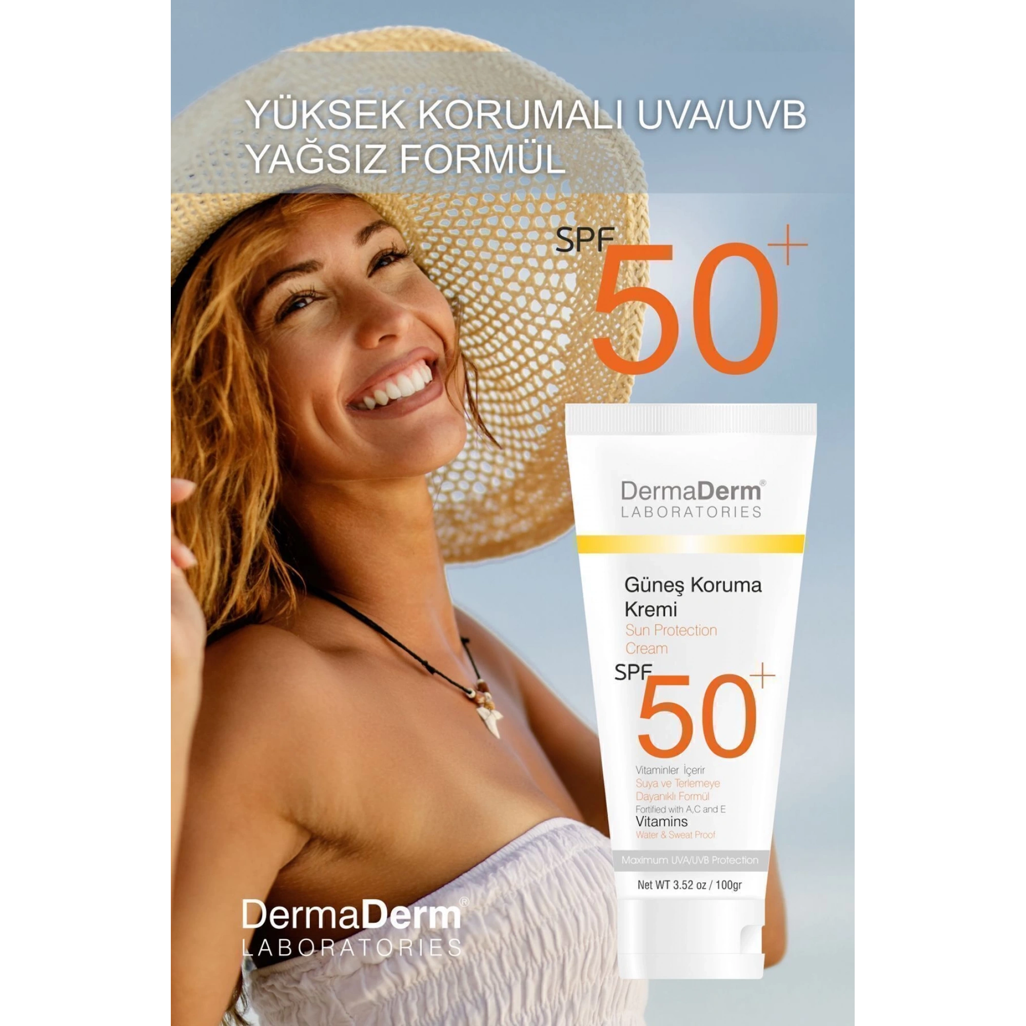 Dermaderm Günes Koruma Kremi Spf 50+ Faktör 100 Ml
