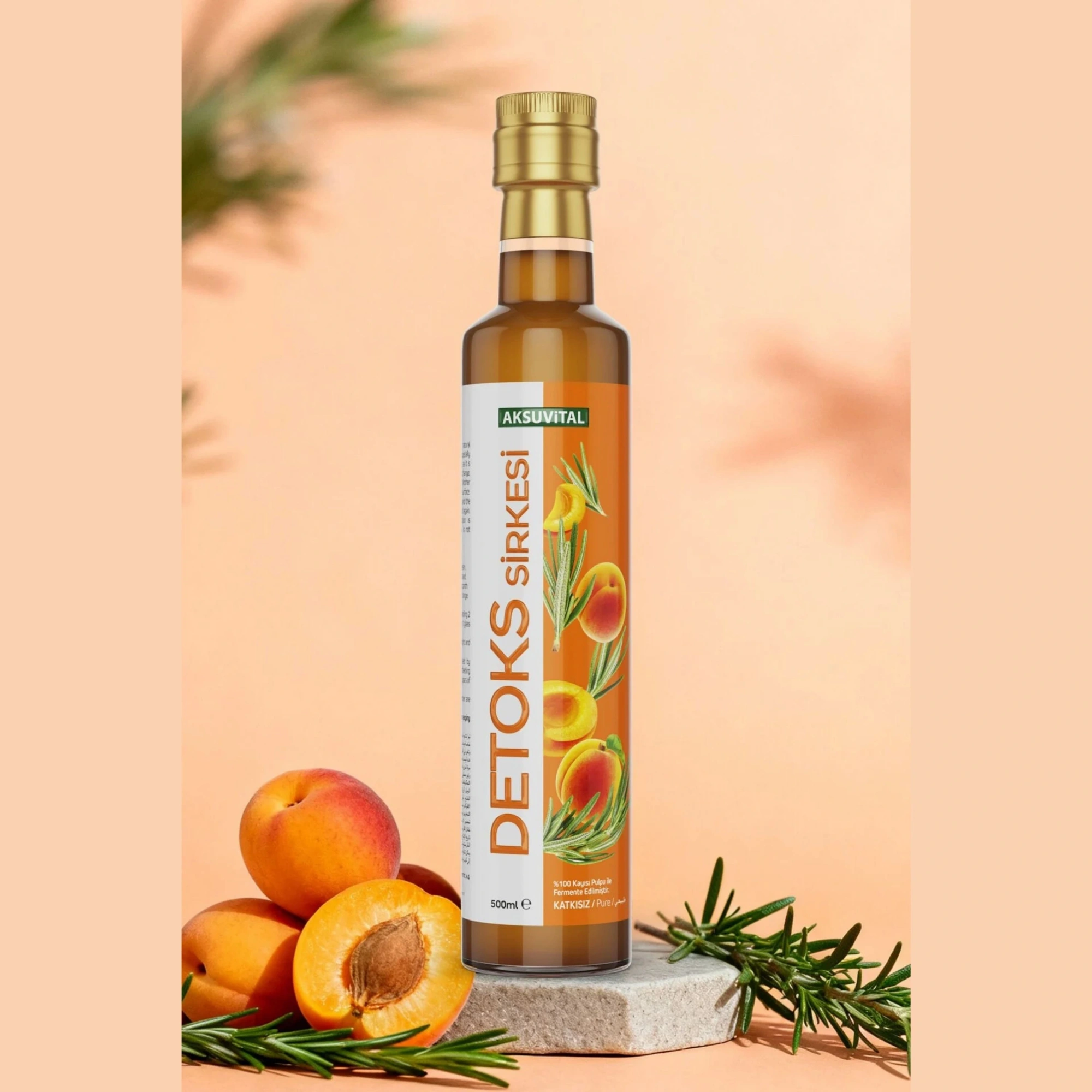 Aksu Vital Detoks Sirkesi - Doğal Fermente Karışım (Metabolizma Dostu) 500 ML