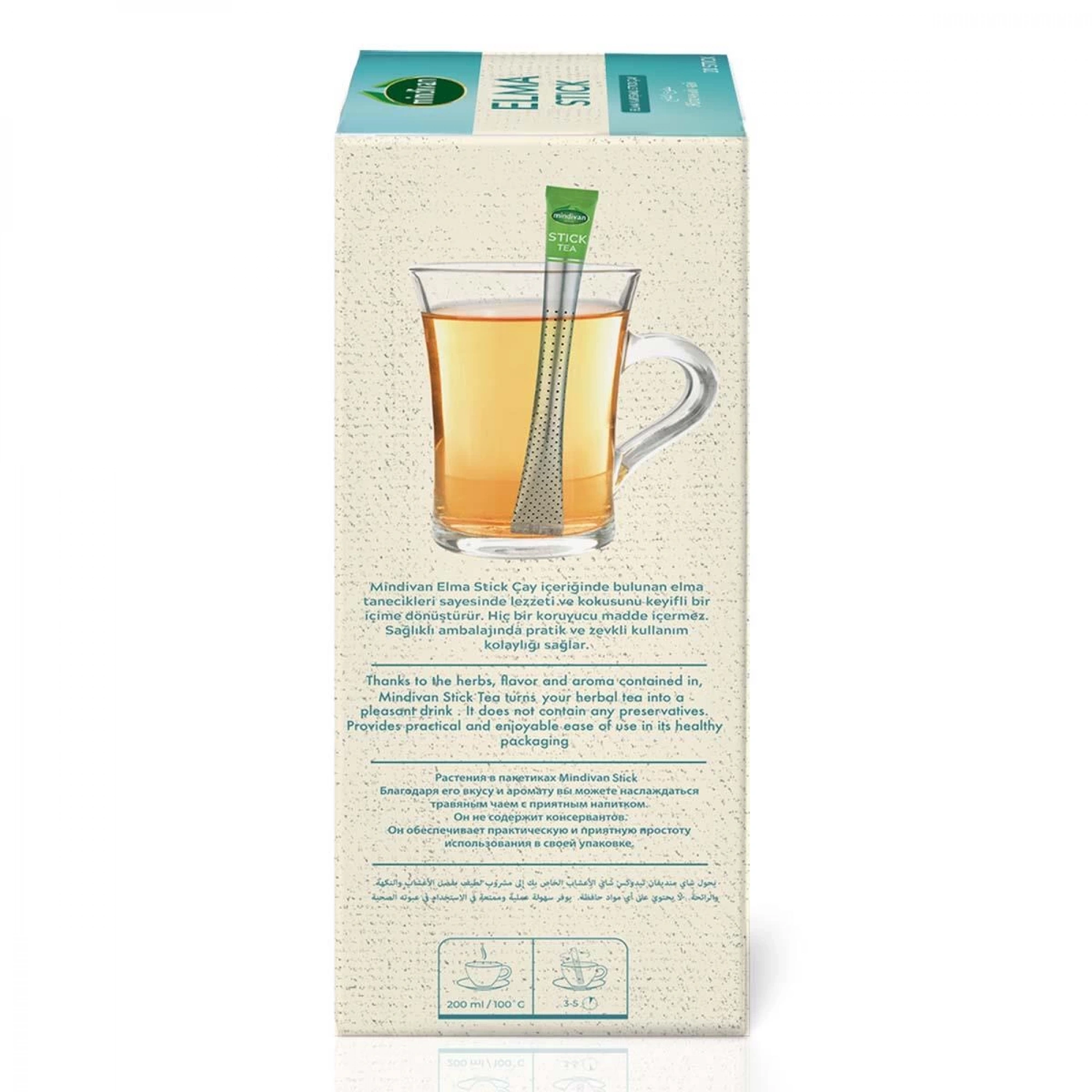 Mindivan Elma Çayı - 20li Stick (Çubuk) Çay Pratik Lezzet
