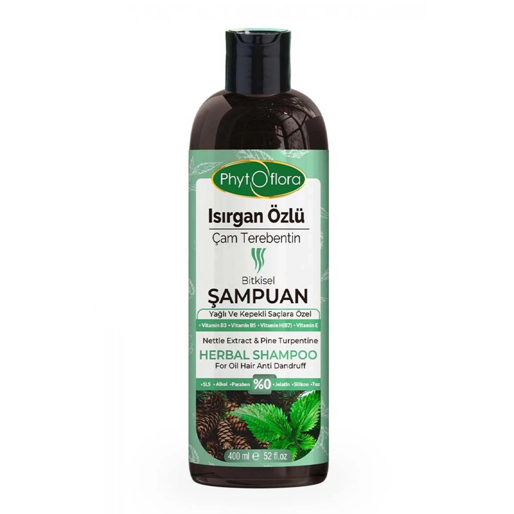 Phytoflora Isırgan Otu ve Çam Terebentin Özlü Bitkisel Şampuan 400 Ml