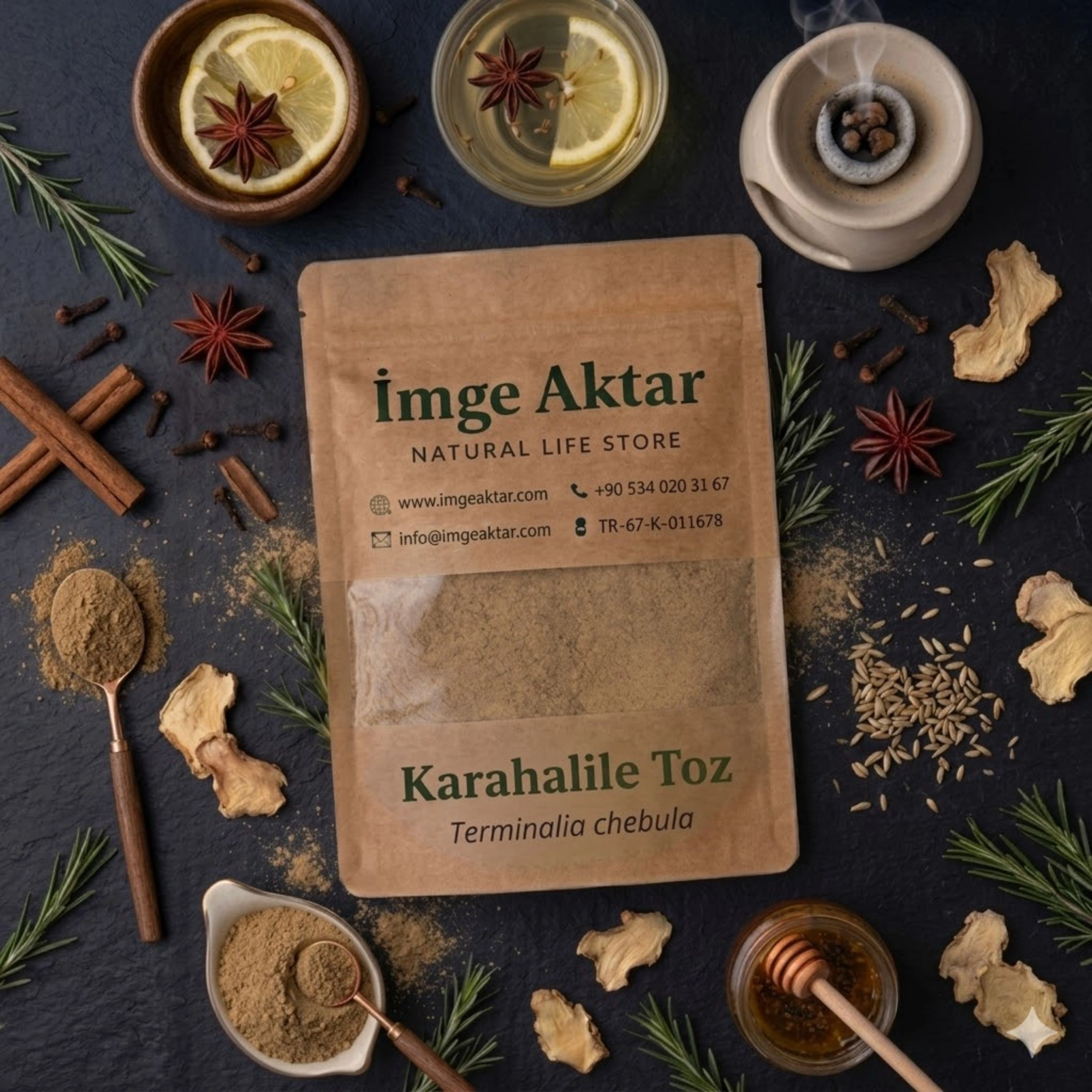 Karahalile Toz 100g