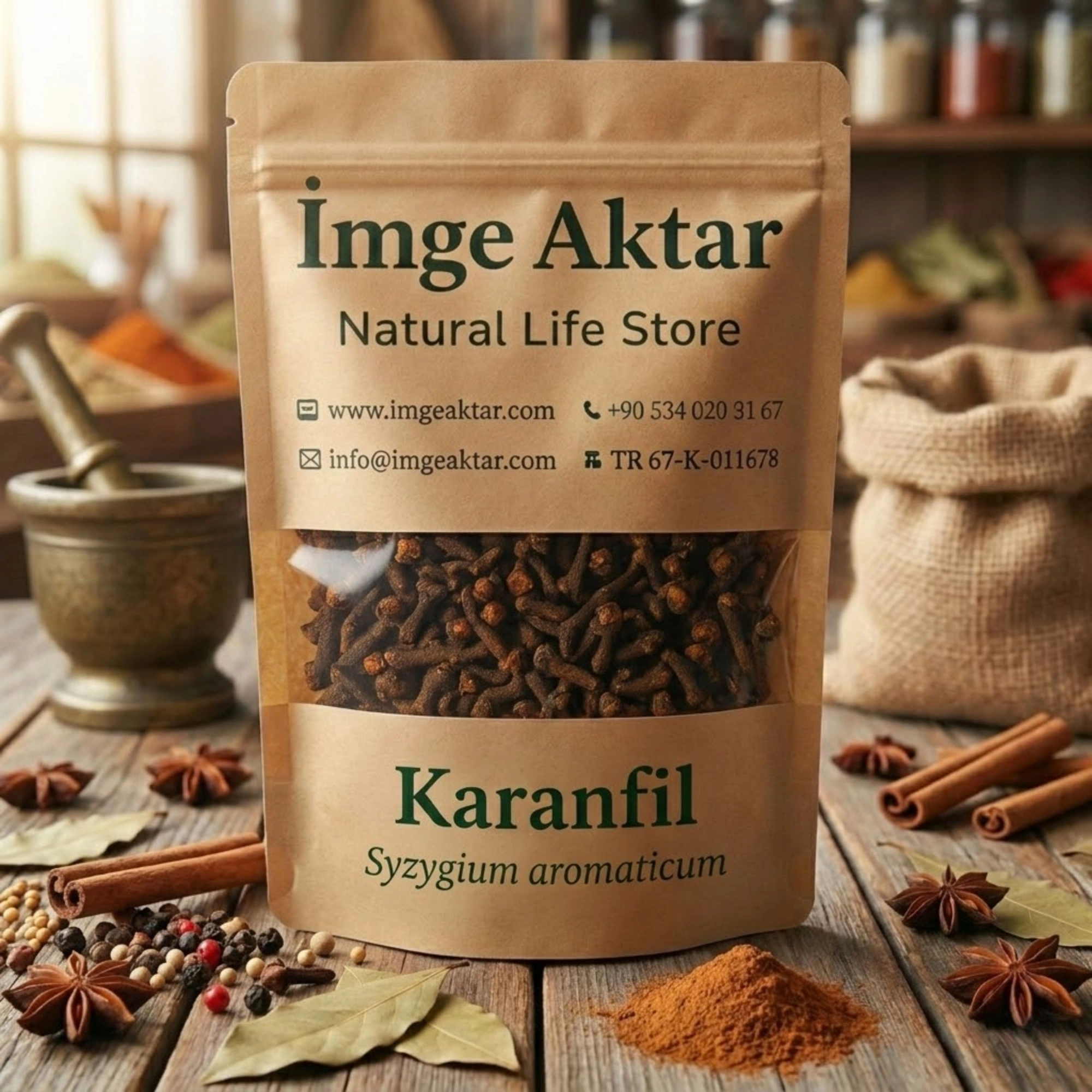 Karanfil Lüks Tane (Syzygium aromaticum) 50g