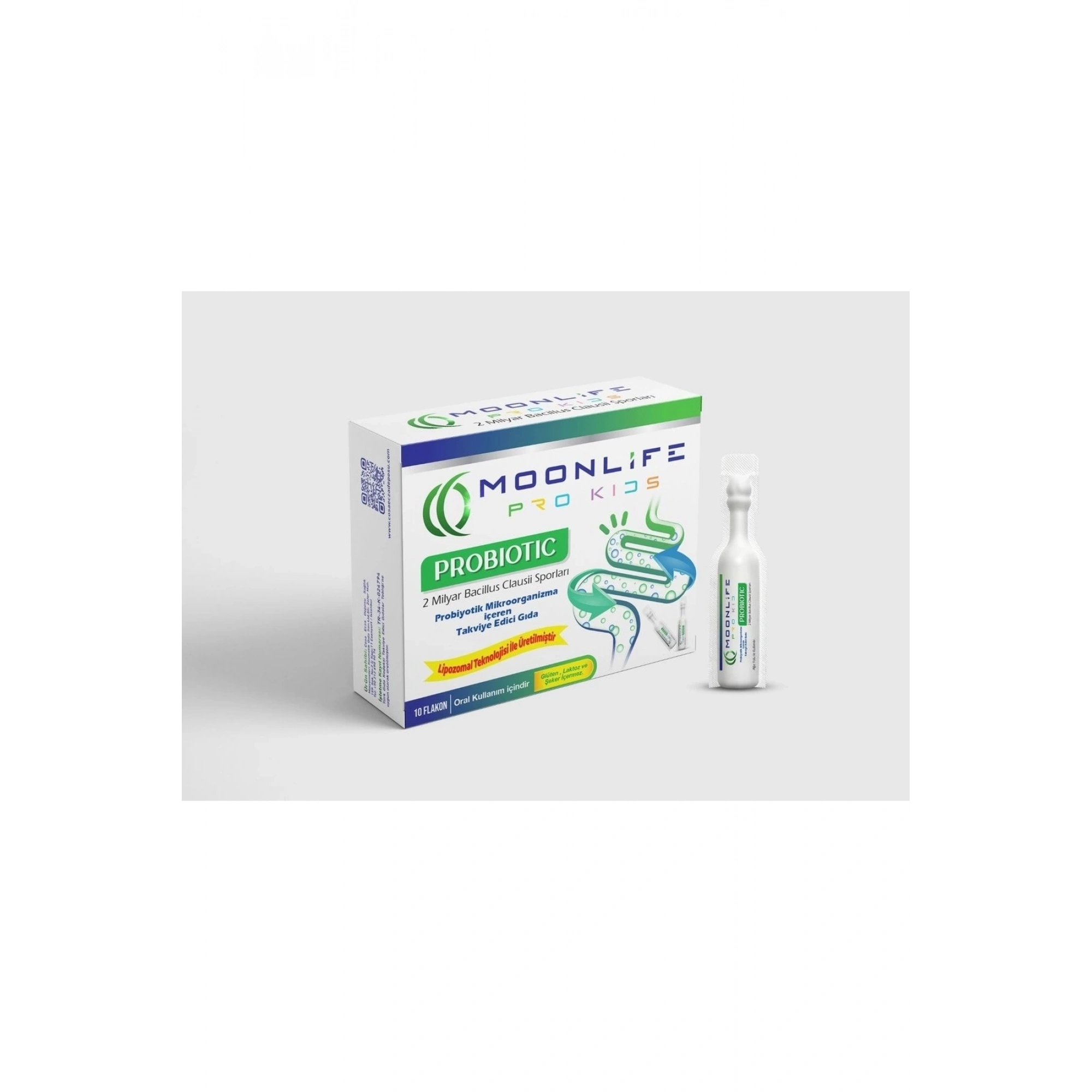 Moon Life Kids Probiyotik 10 Flokon Lipozomal (2 Milyar Bacillus)