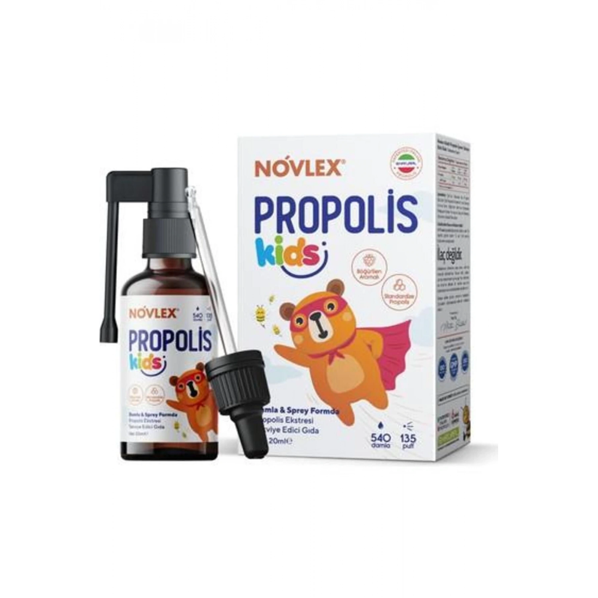 Novlex Kids® Propolis Ekstresi Sprey & Damla 20 Ml