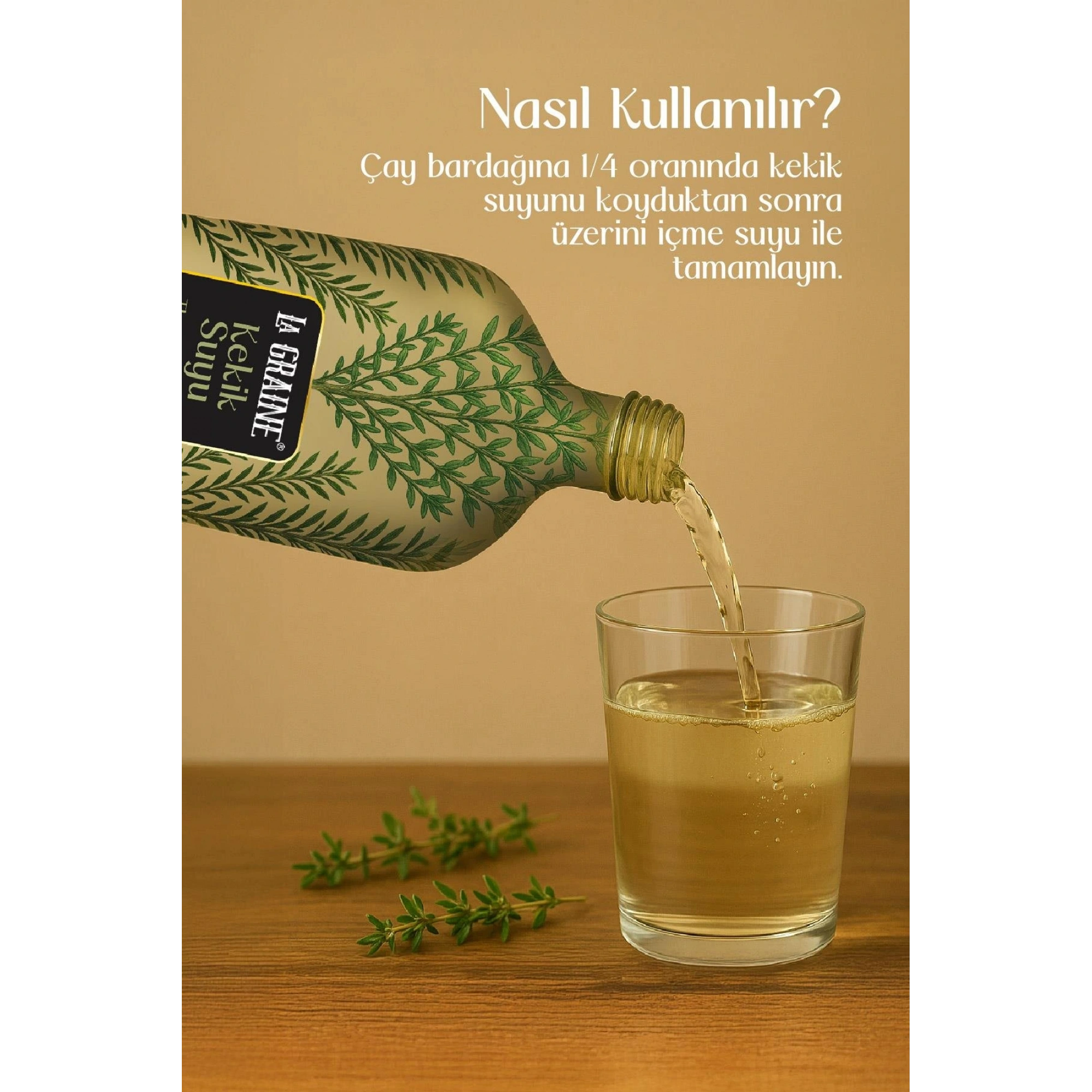 La Graine Kekik Suyu 1 Lt - Saf ve Doğal Aromatik Su