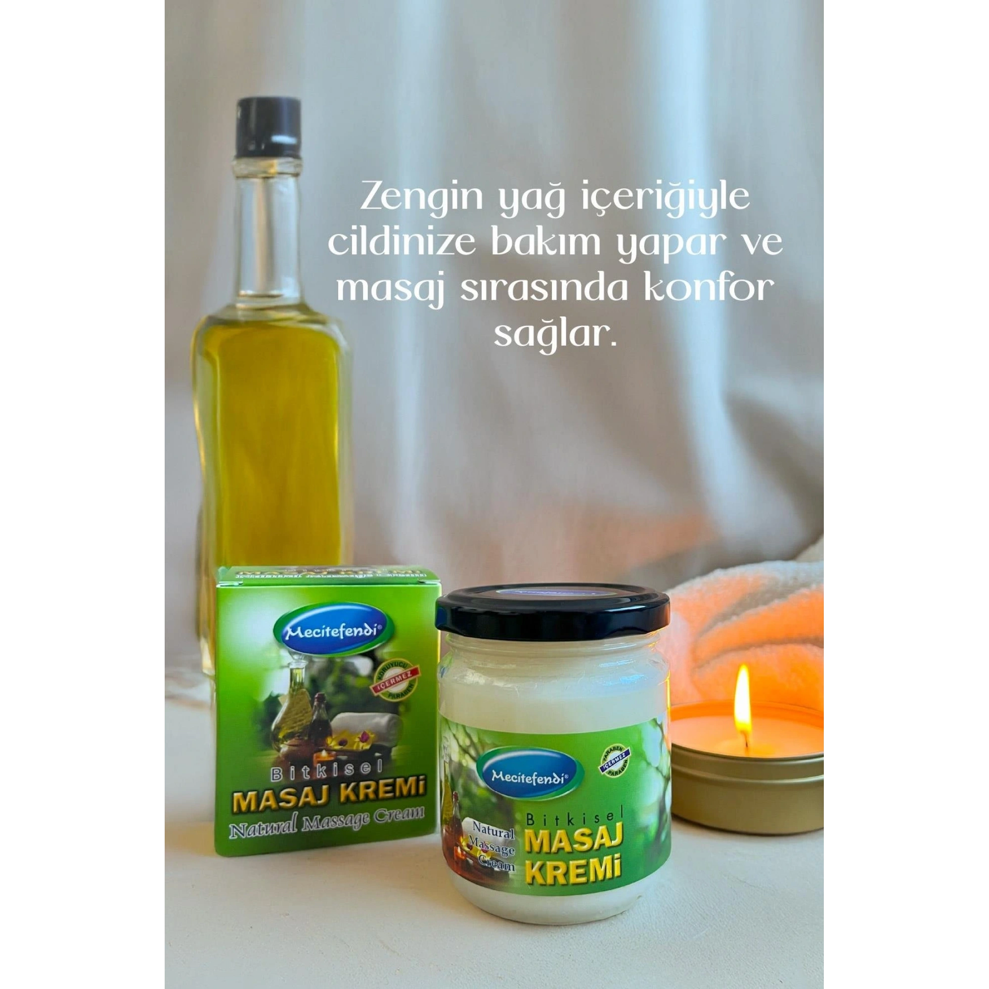 Mecitefendi Masaj Kremi 175 ml - Bitkisel ve Ferahlatıcı Etki