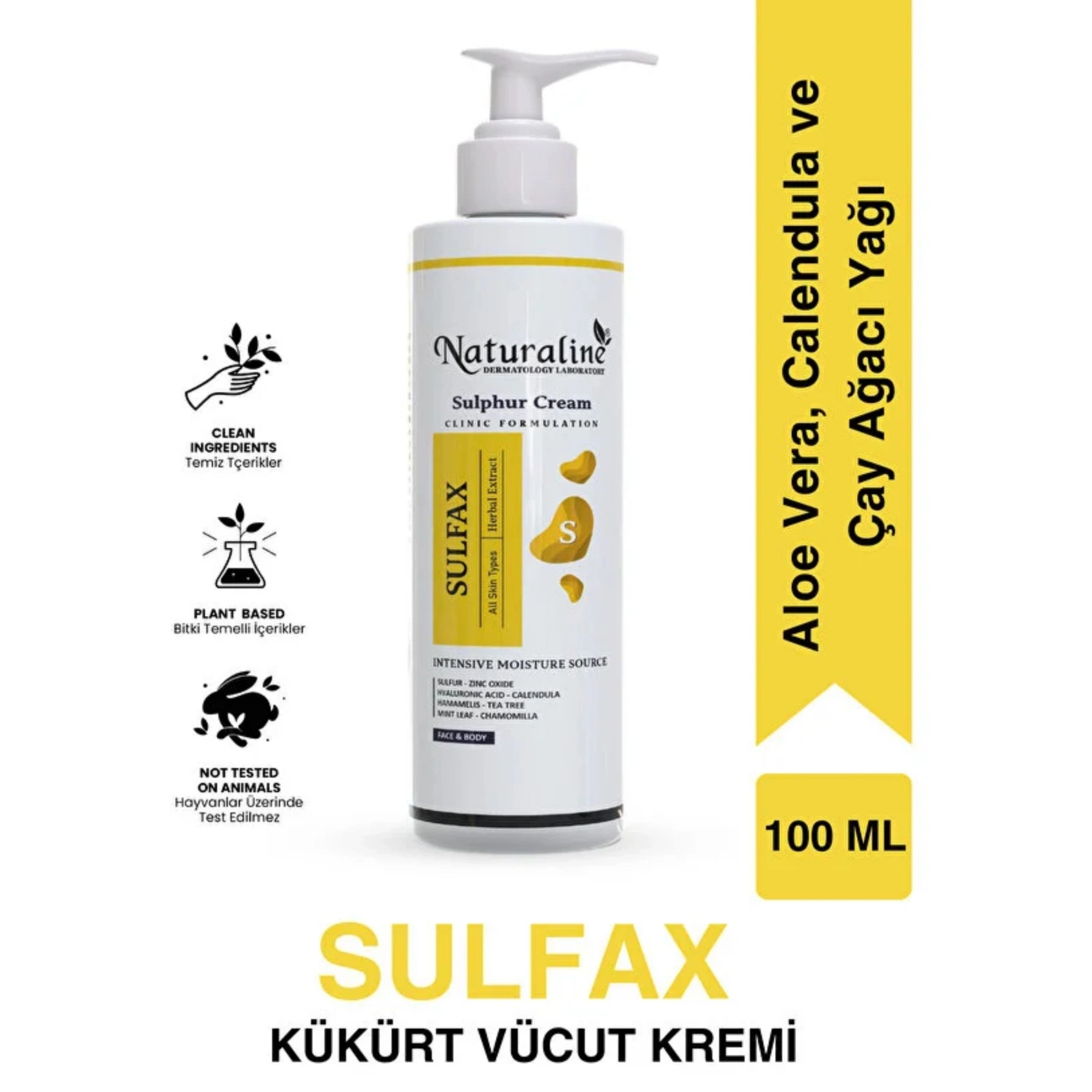 Naturaline Sülfax Kükürt Vücut Kremi 100 Ml