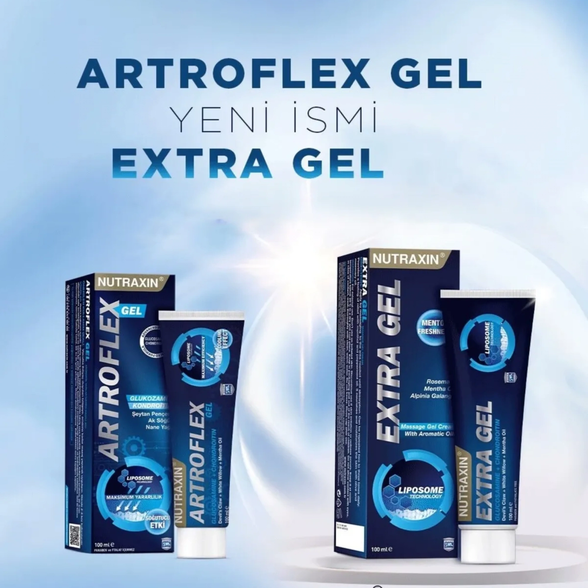 Nutraxin Extra Gel Aromatik Yağlar İçeren Masaj Jeli 100 Ml - Rahatlatıcı Bakım