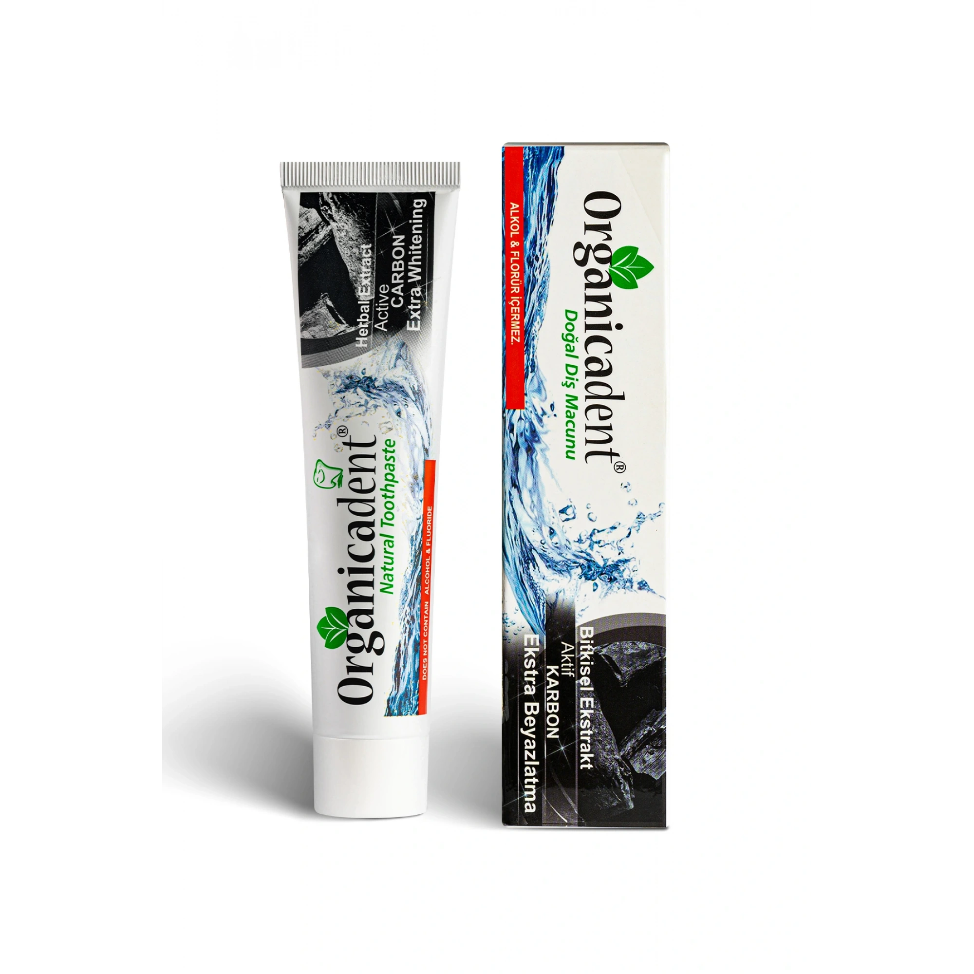 Organicadent Aktif Karbonlu Doğal Diş Macunu 75 Ml - Doğal Beyazlık ve Ferahlık