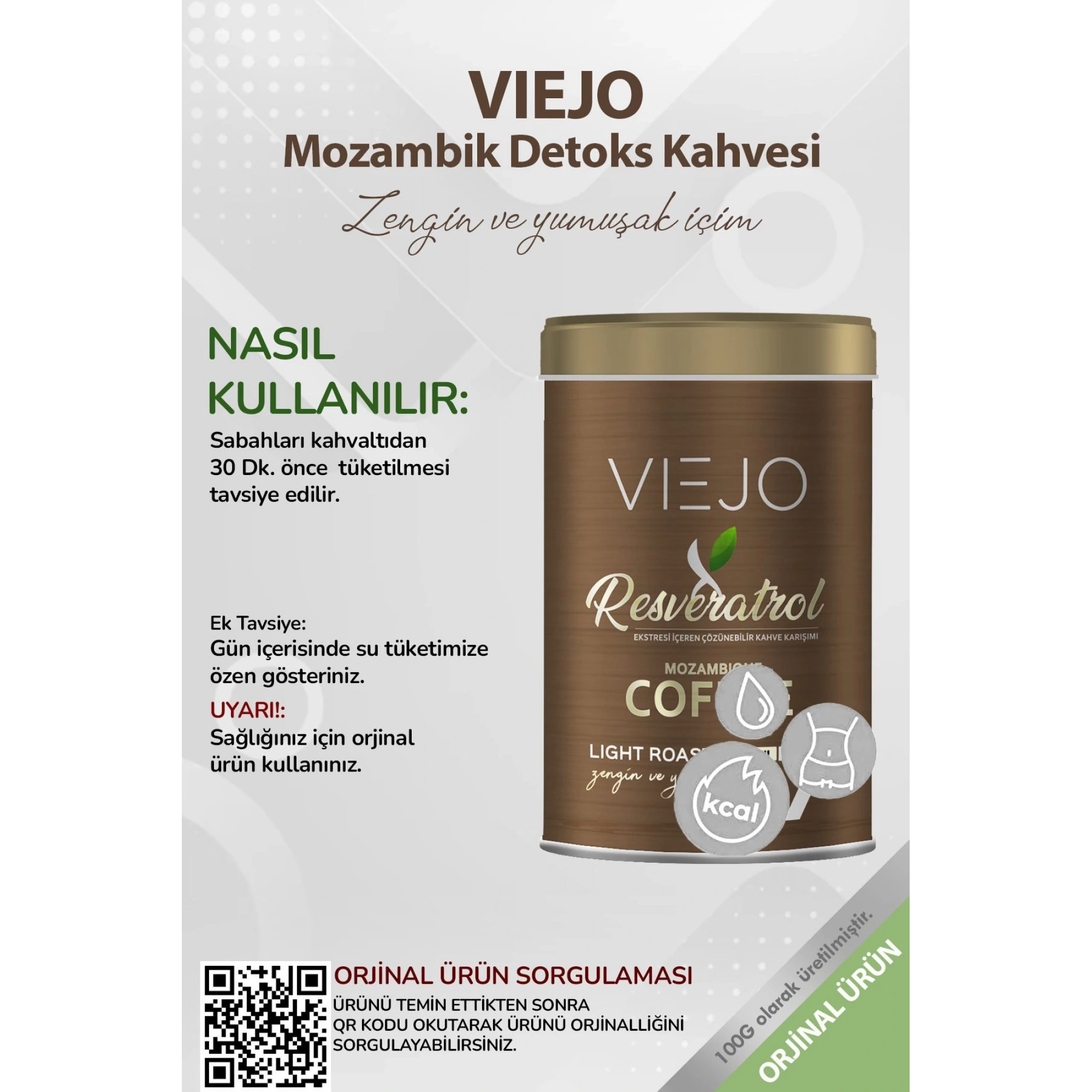 Resveratrol İçeren Mozambik Kahvesi