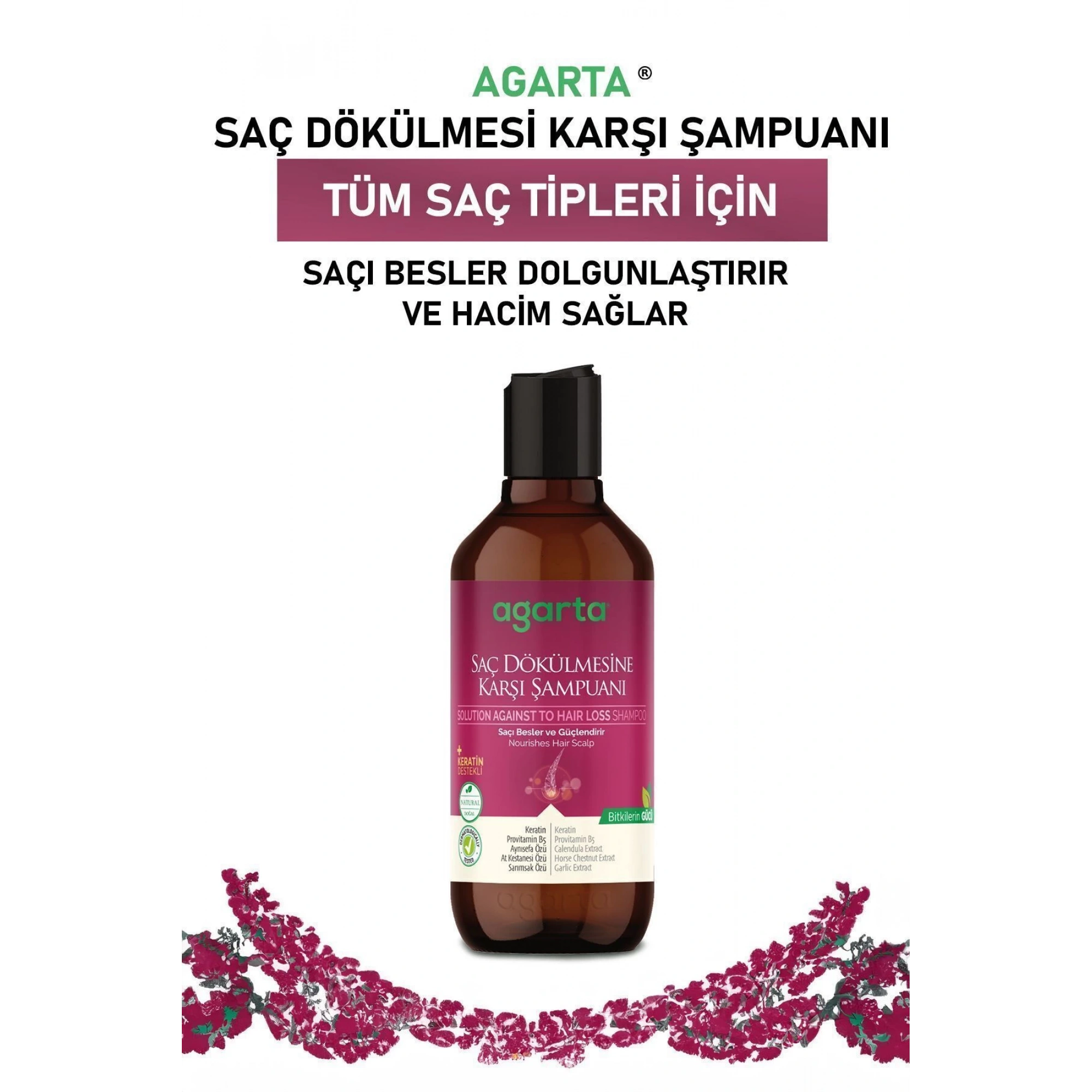 Saç Dökülmesine Karşı Bitkisel Tuzsuz Şampuan 400 ml