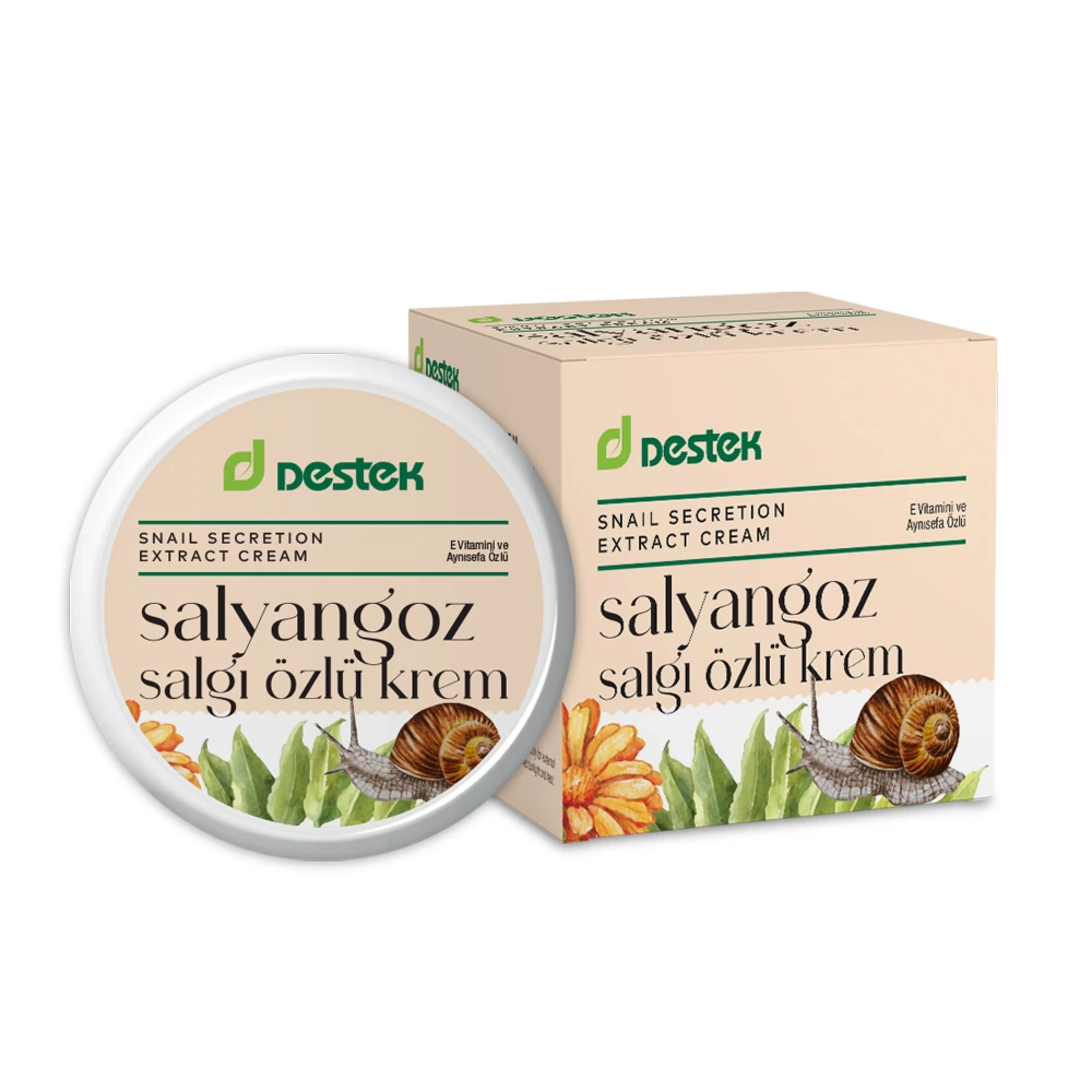 Destek Salyangoz Salgı Özlü Krem 45 Gr