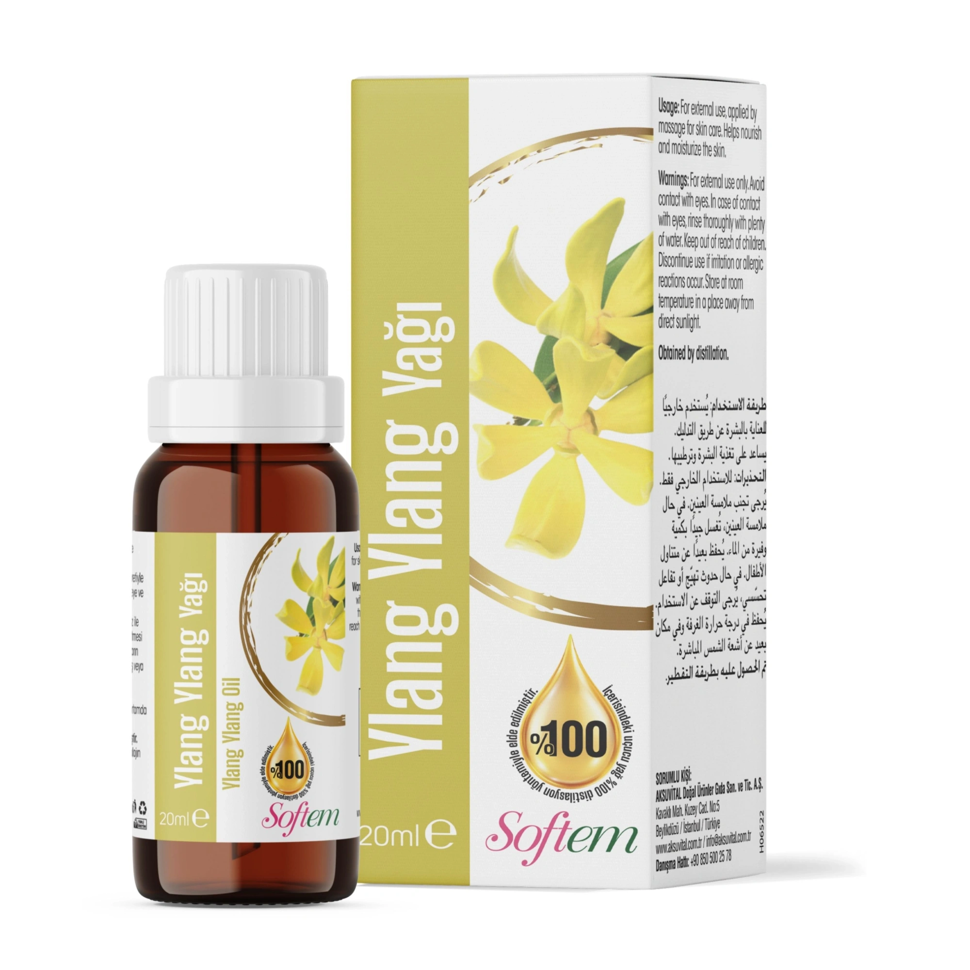 Softem Ylang Ylang Yağı 20 Ml