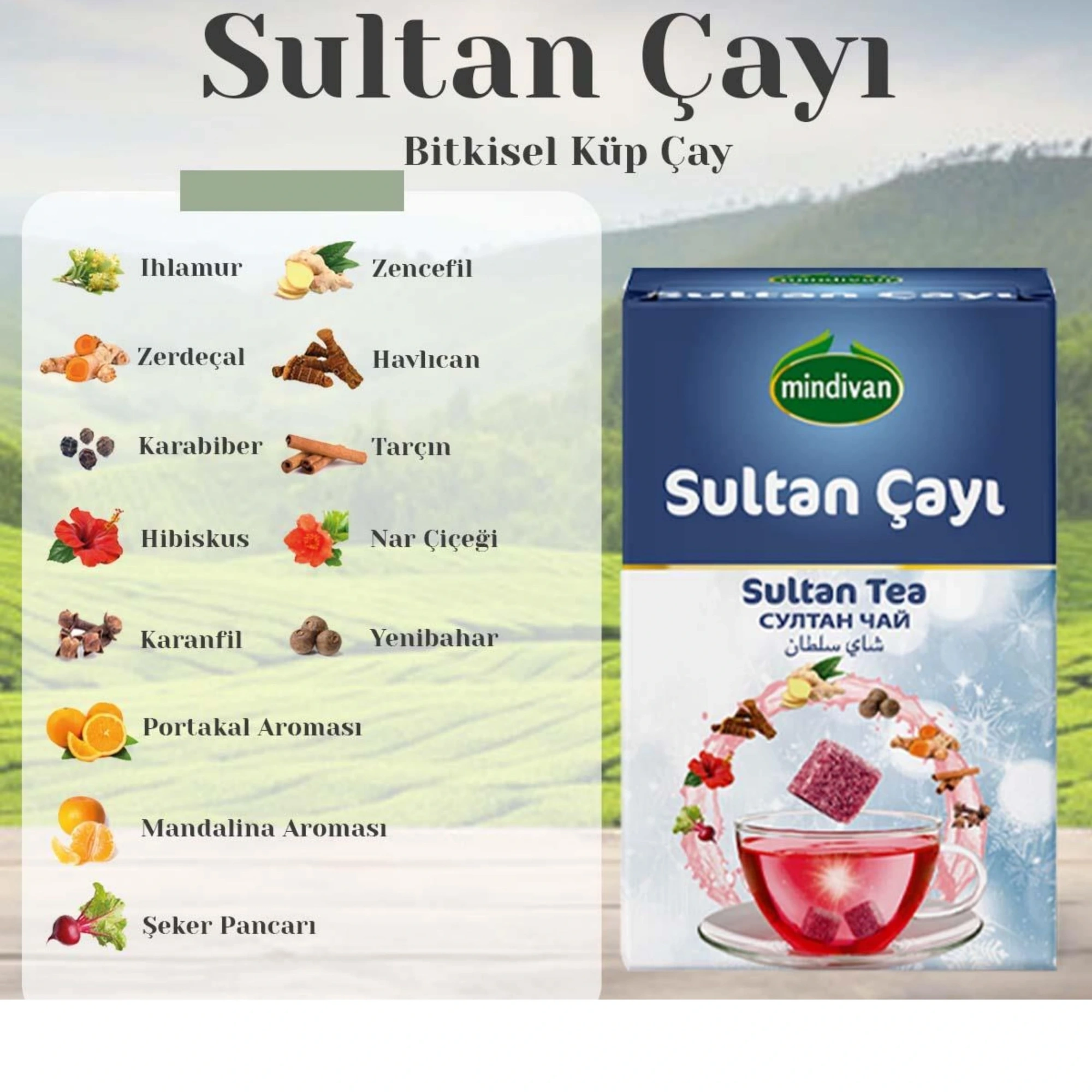 Mindivan Sultan Küp Şeklinde Kış Çayı 150 gr