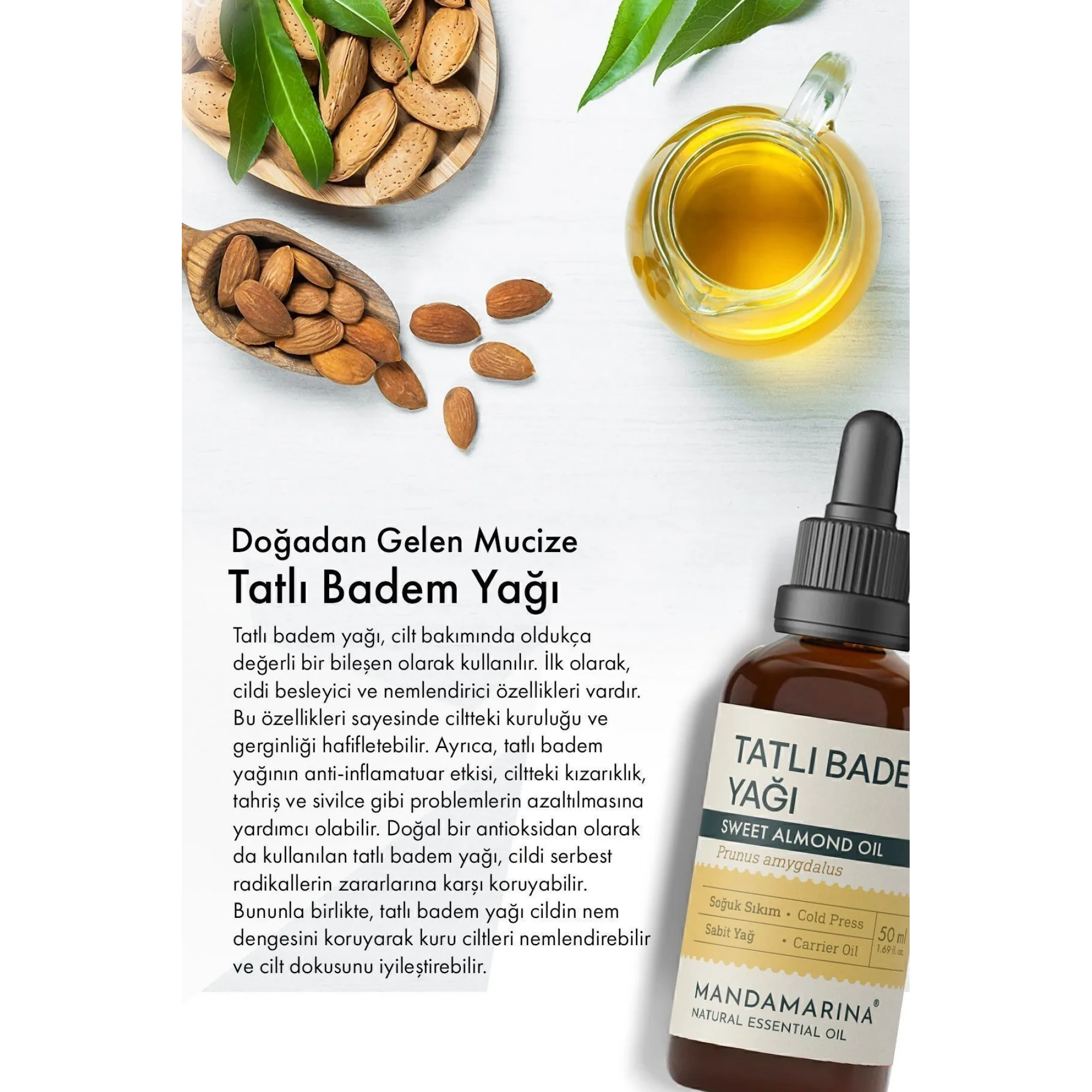 Tatlı Badem Yağı 50 ML