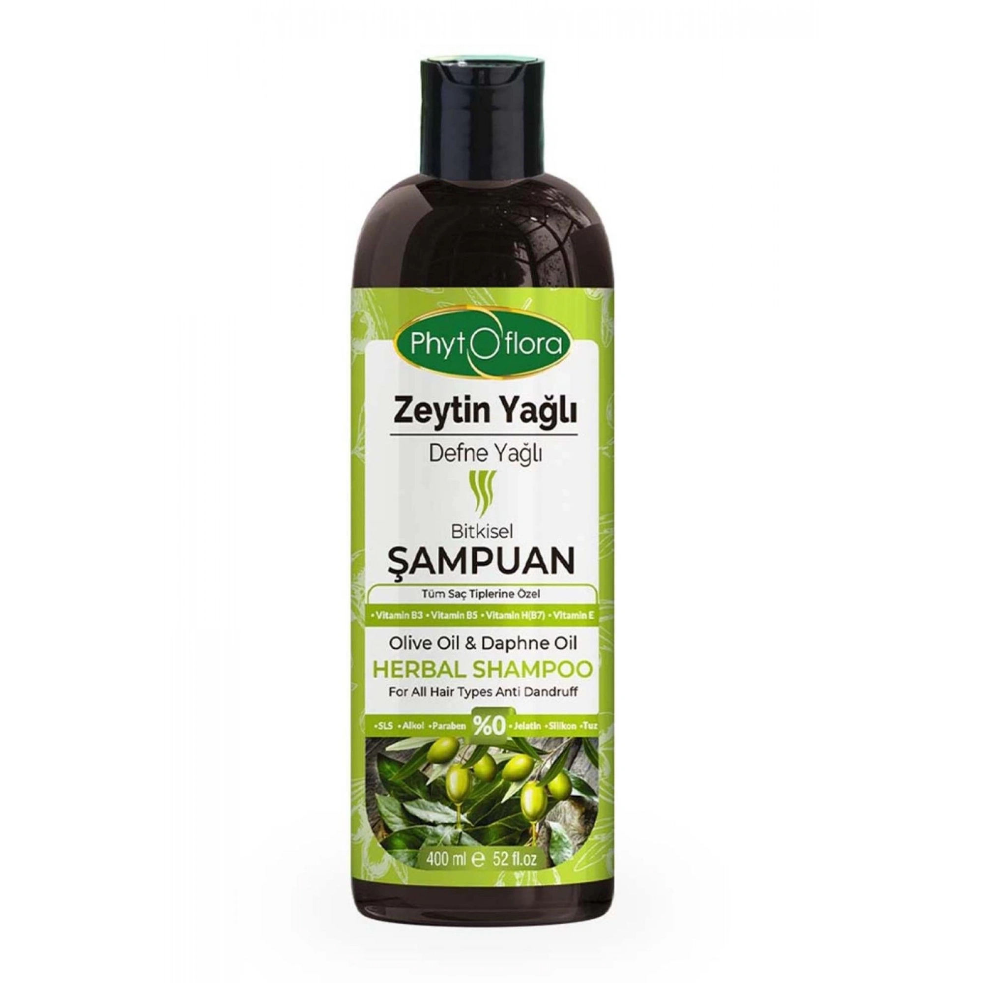 Phytoflora Zeytinyağlı ve Defne Yağlı Bitkisel Şampuan 400 Ml