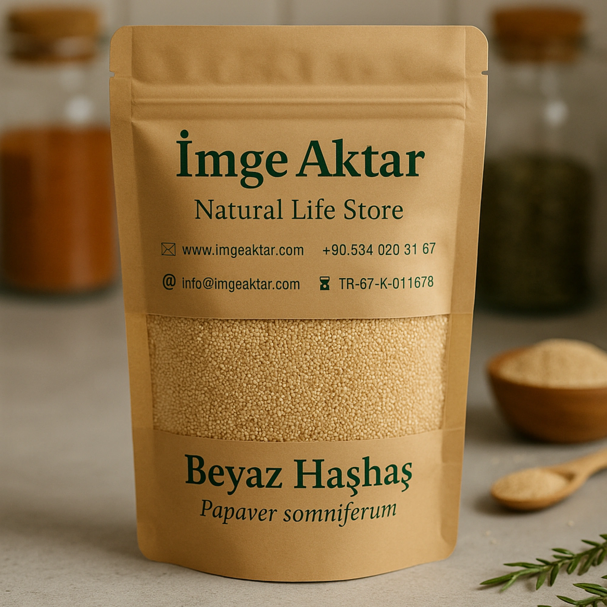 Beyaz Haşhaş (Papaver somniferum) 100 Gram