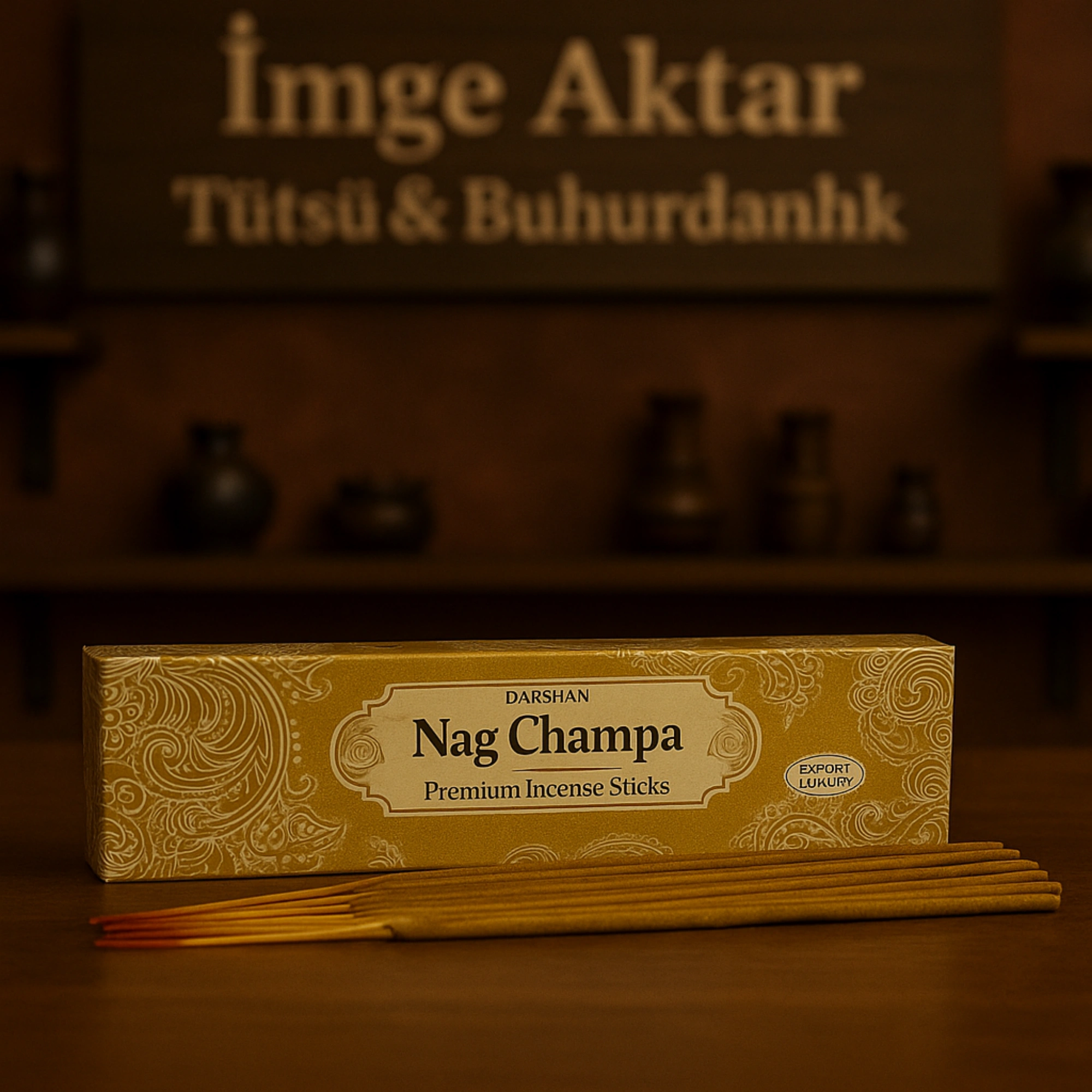 Darshan İncense Nag Champa Naturel Palo Santo Çubuk Tütsü 15g