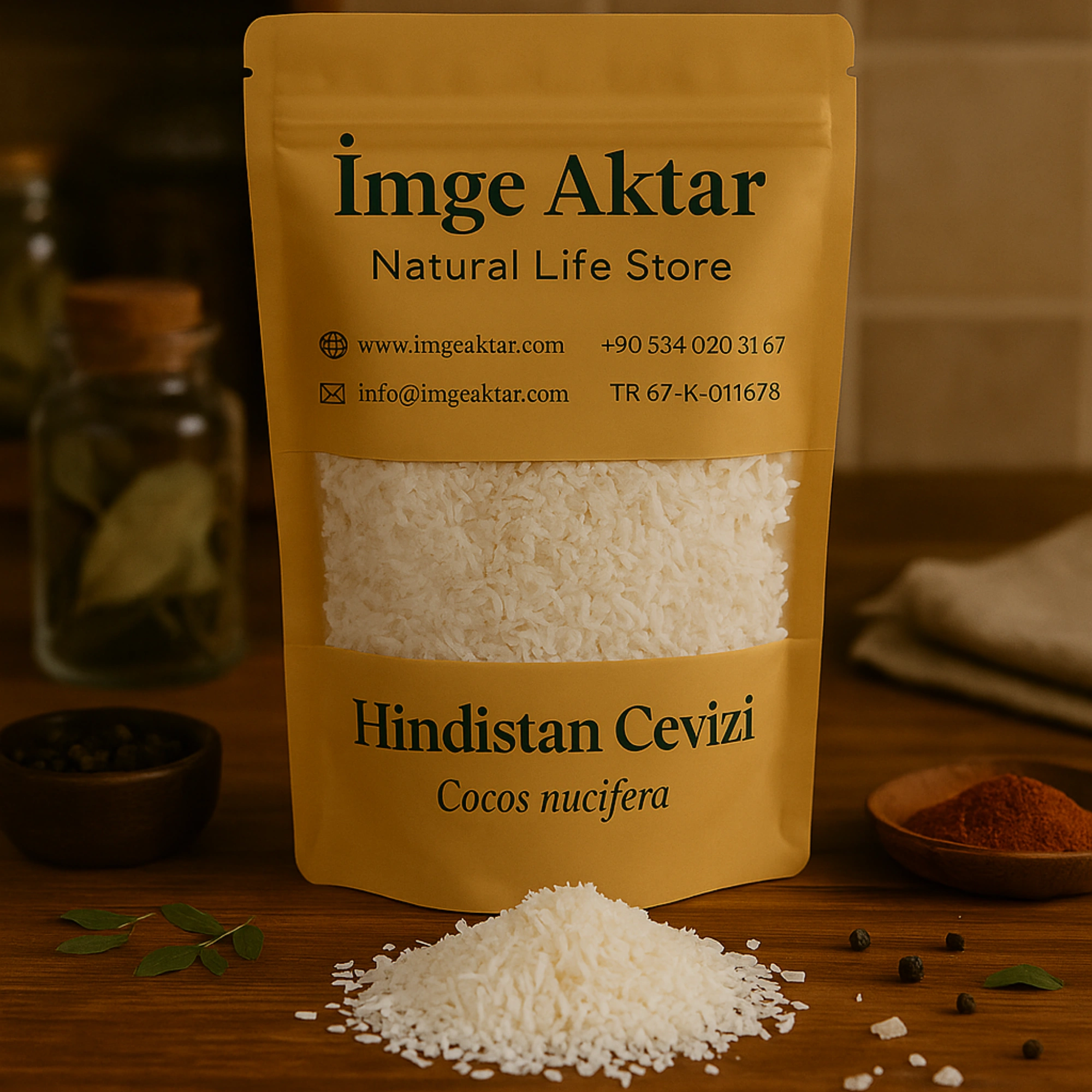 Hindistan Cevizi Rende İri Kıyım Yağlı 100g