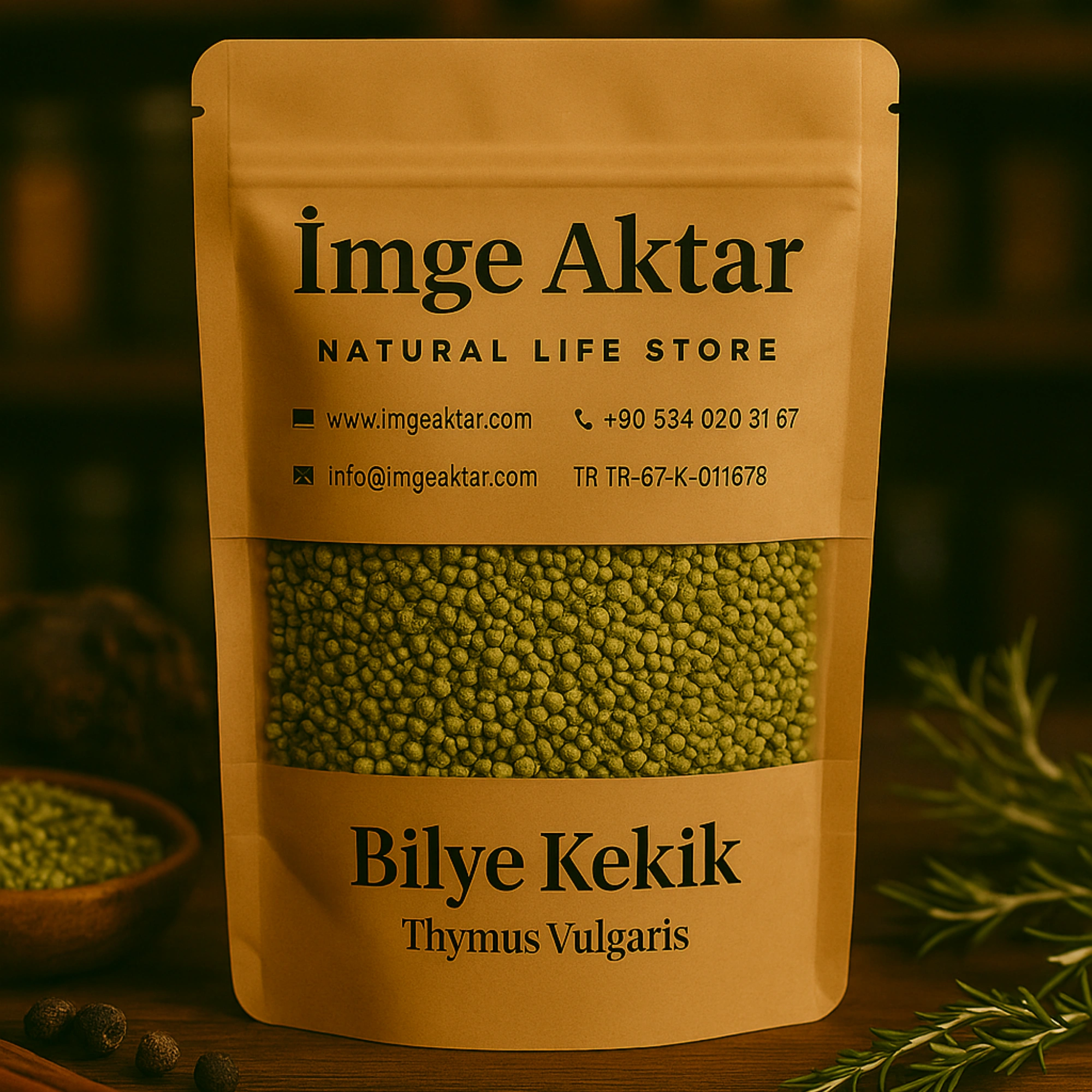 Bilye Kekik - Top Kekik - Yüksek Aromalı Ege Kekiği 50g