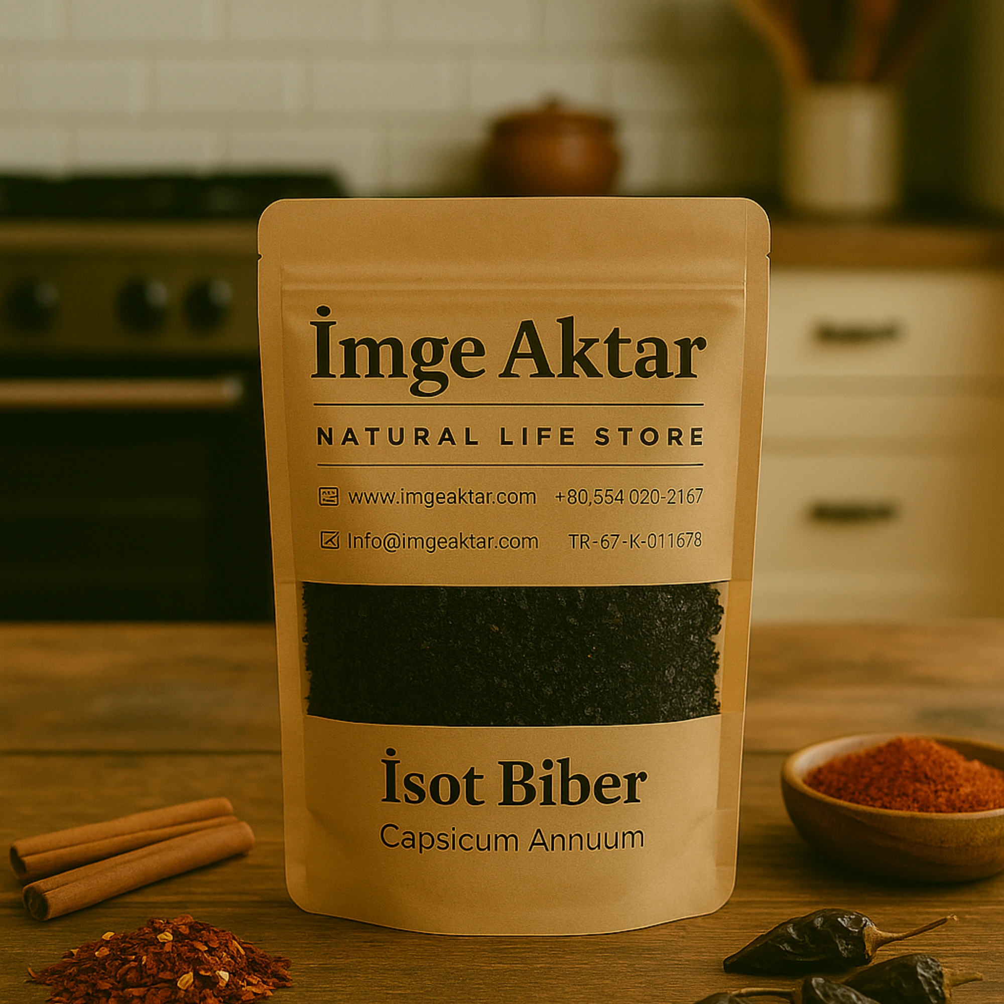 Hakiki İsot Biberi (Urfa Biberi) - Özel Siyah Pul Biber 100g