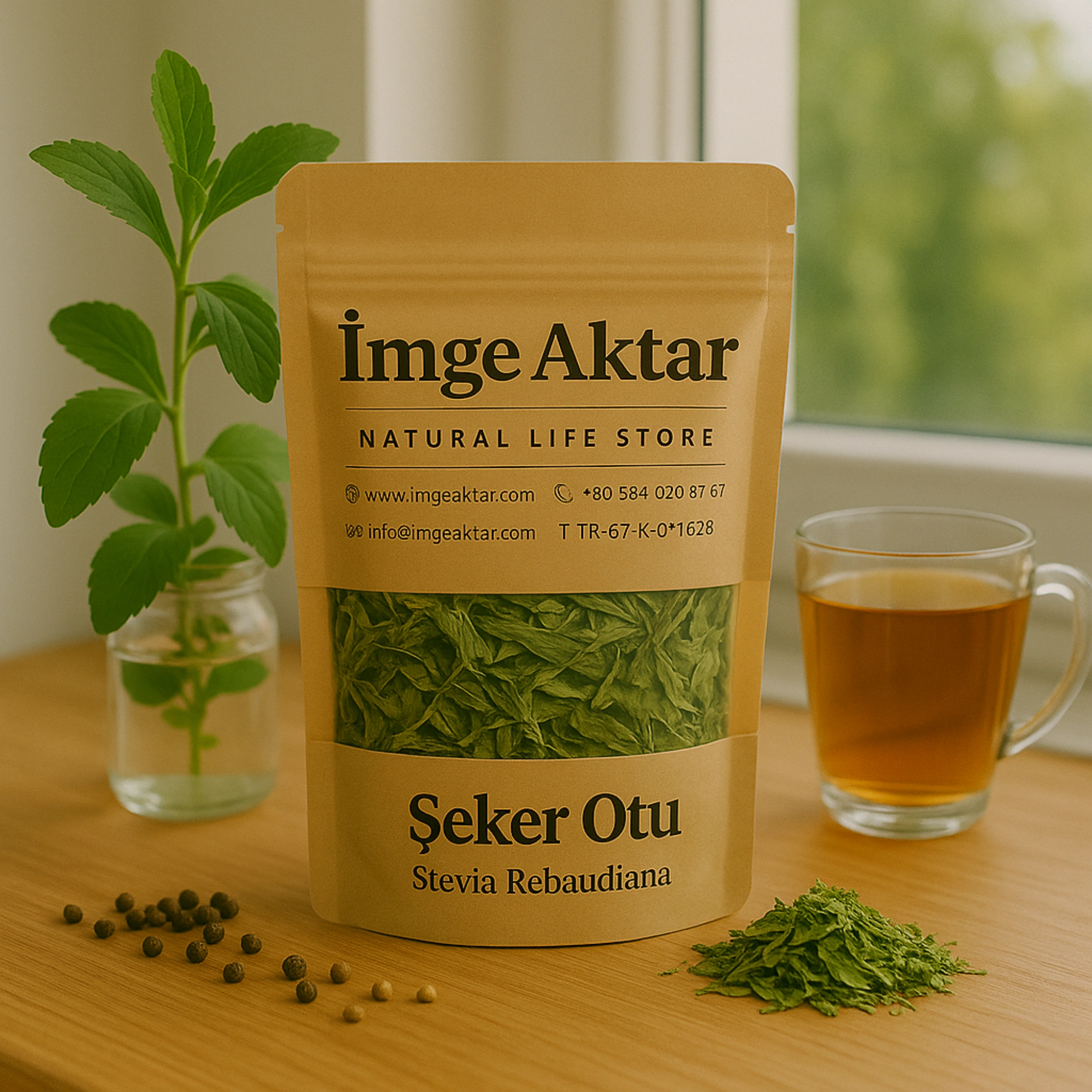 Stevia Yaprağı (Şeker Otu) - Kalorisiz Tatlandırıcı 30g