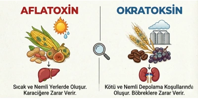 Okratoksin ve Aflatoksin Farkı Nedir?