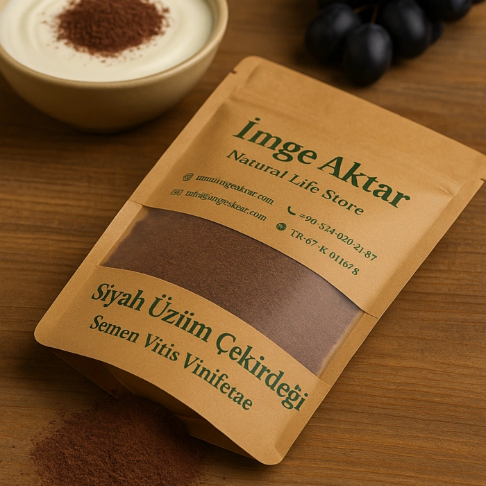 Siyah Üzüm Çekirdeği Toz 100g