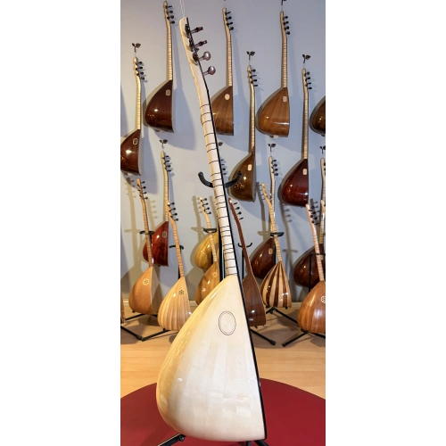 Akmeşe (Kelebek Ağacı) Uzun Sap Profesyonel Bağlama