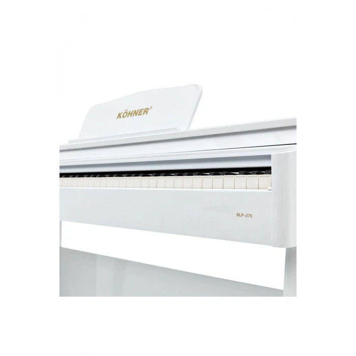 KÖHNER SLP-275 Wh Dijital Konsol Piyano, Bluetooth, Tuş Hassasiyeti, 88 Tuşlu, Kapaklı (ve Tabure )