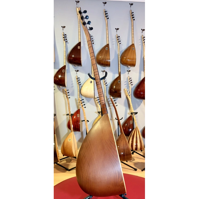 Oyma Dut Uzun Sap Profesyonel Bağlama