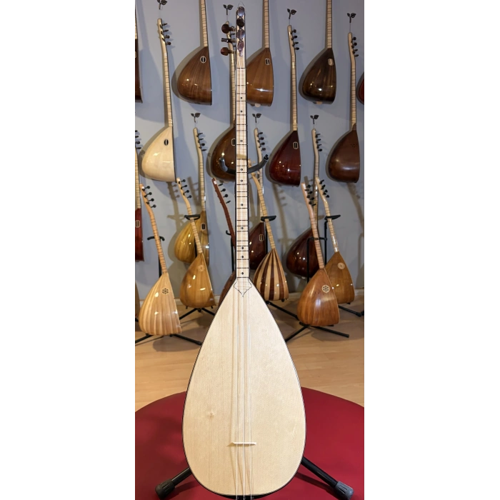 Yaprak Dut Uzun Sap Profesyonel Bağlama