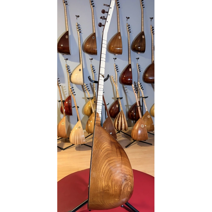 Oyma Dut Uzun Sap Profesyonel Bağlama