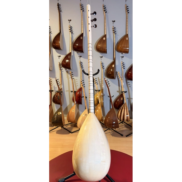 Akmeşe (Kelebek Ağacı) Uzun Sap Profesyonel Bağlama