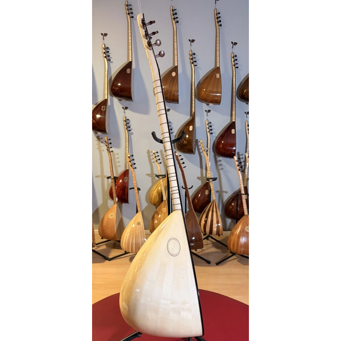 Akmeşe (Kelebek Ağacı) Uzun Sap Profesyonel Bağlama