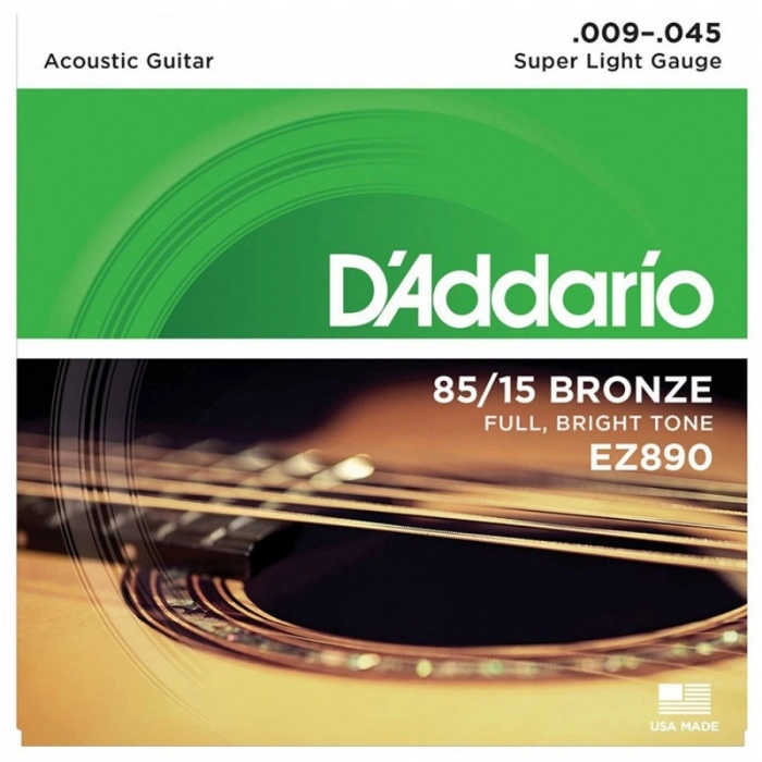 DAddario EZ890 85/15 Bronze Akustik Gitar Teli (09-45)