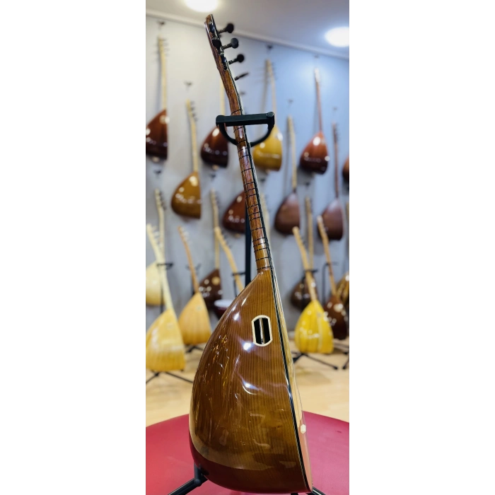 Kısa Sap Oyma Dut Bağlama Profesyonel