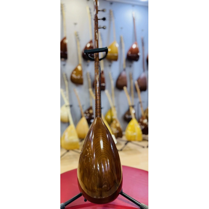 Kısa Sap Oyma Dut Bağlama Profesyonel