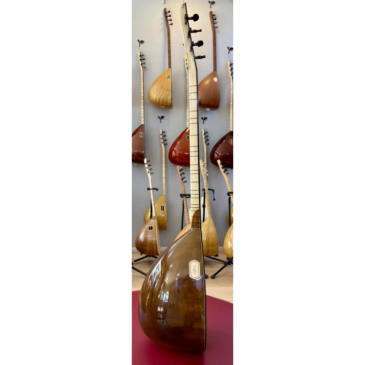 Oyma Dut Bağlama Profesyonel Uzun Sap