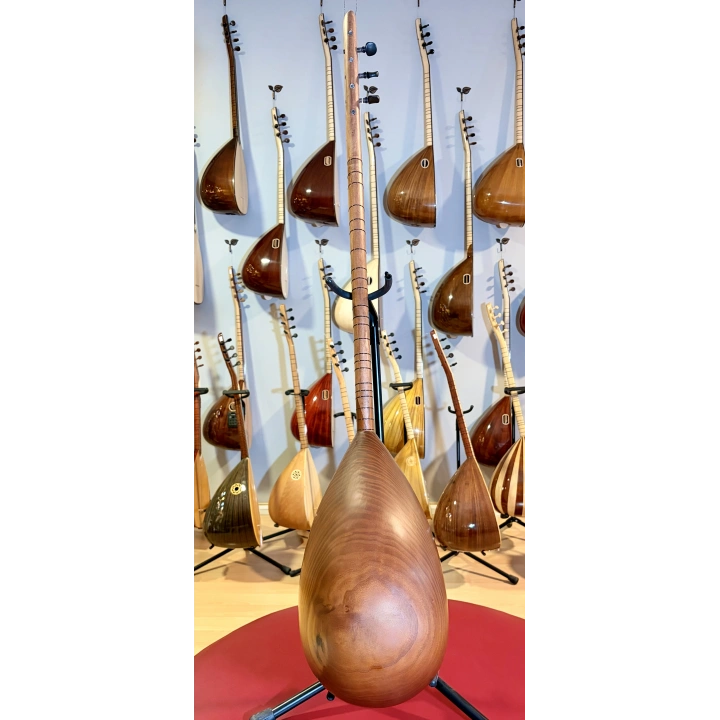 Oyma Dut Uzun Sap Profesyonel Bağlama