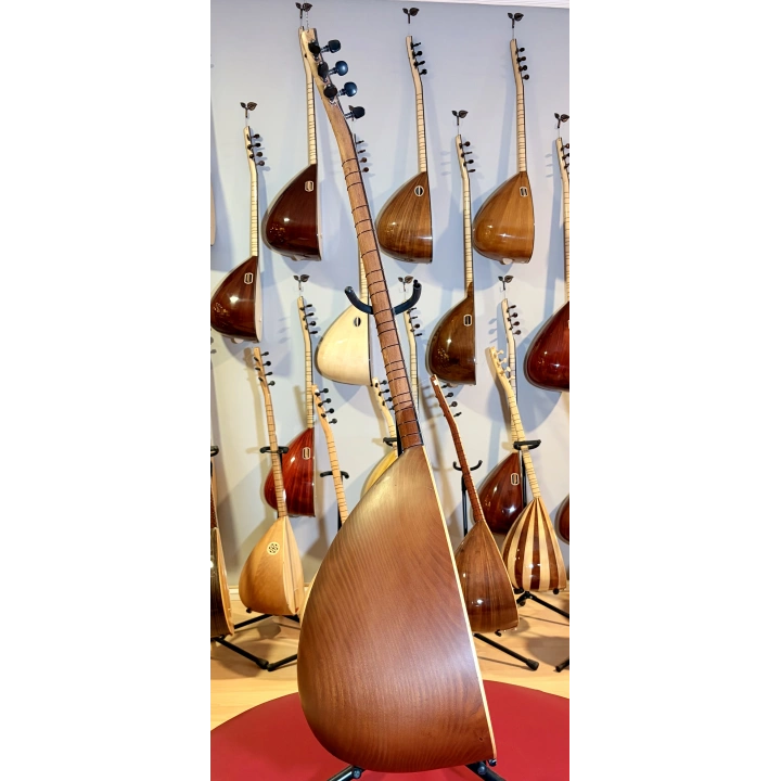 Oyma Dut Uzun Sap Profesyonel Bağlama