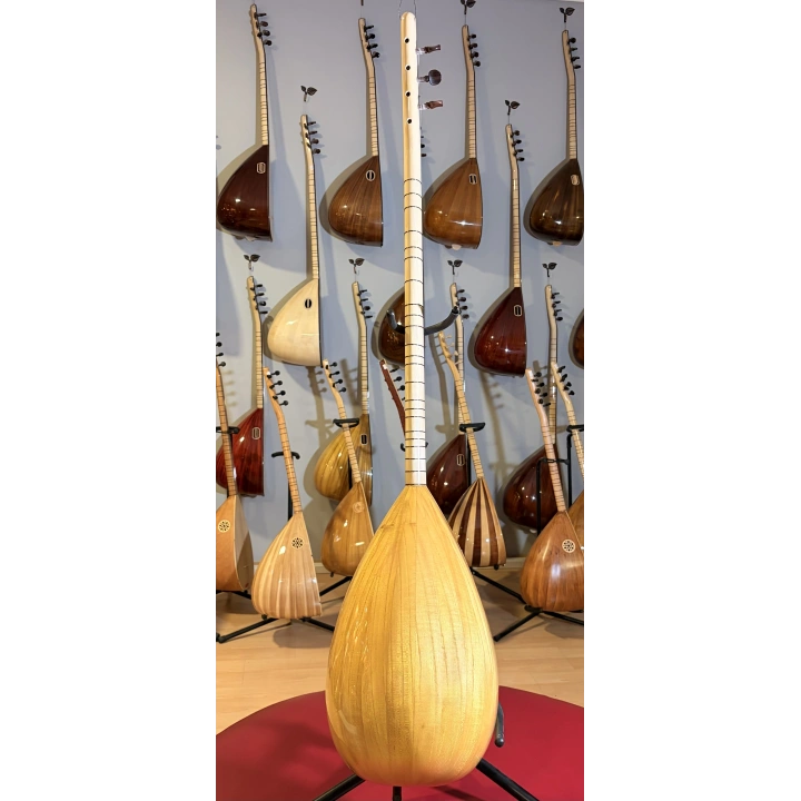 Yaprak Dut Uzun Sap Profesyonel Bağlama