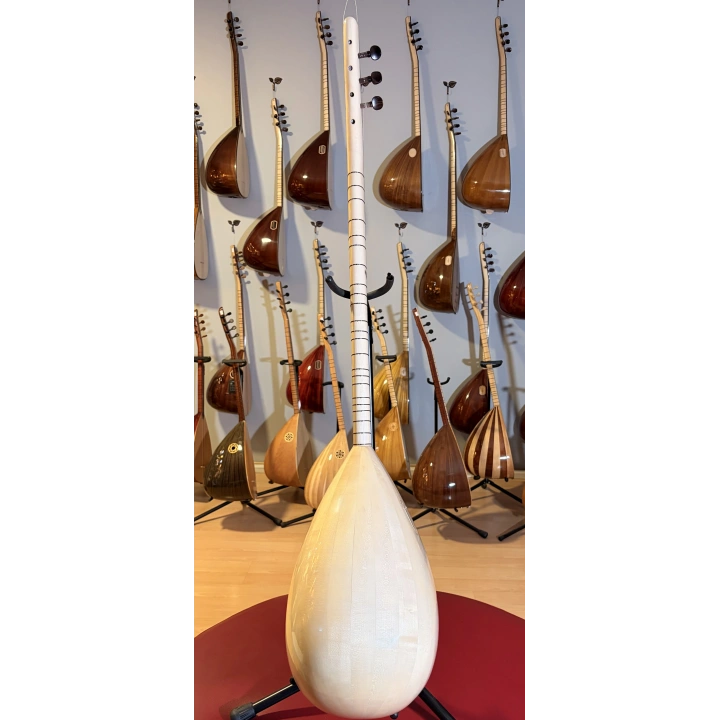 Akmeşe (Kelebek Ağacı) Uzun Sap Profesyonel Bağlama