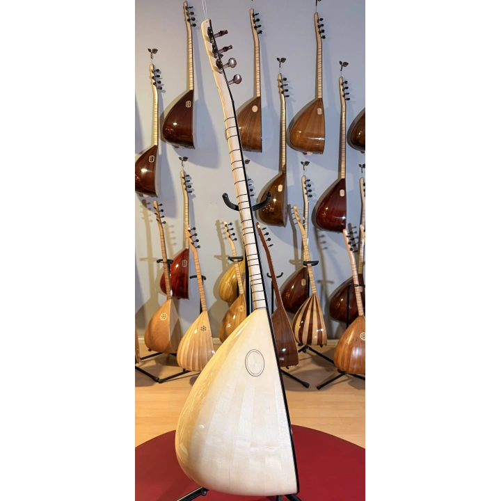 Akmeşe (Kelebek Ağacı) Uzun Sap Profesyonel Bağlama