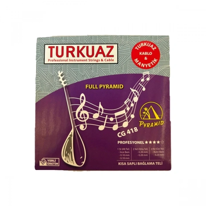 Turkuaz CG418 Bağlama Teli(Kısa Sap)